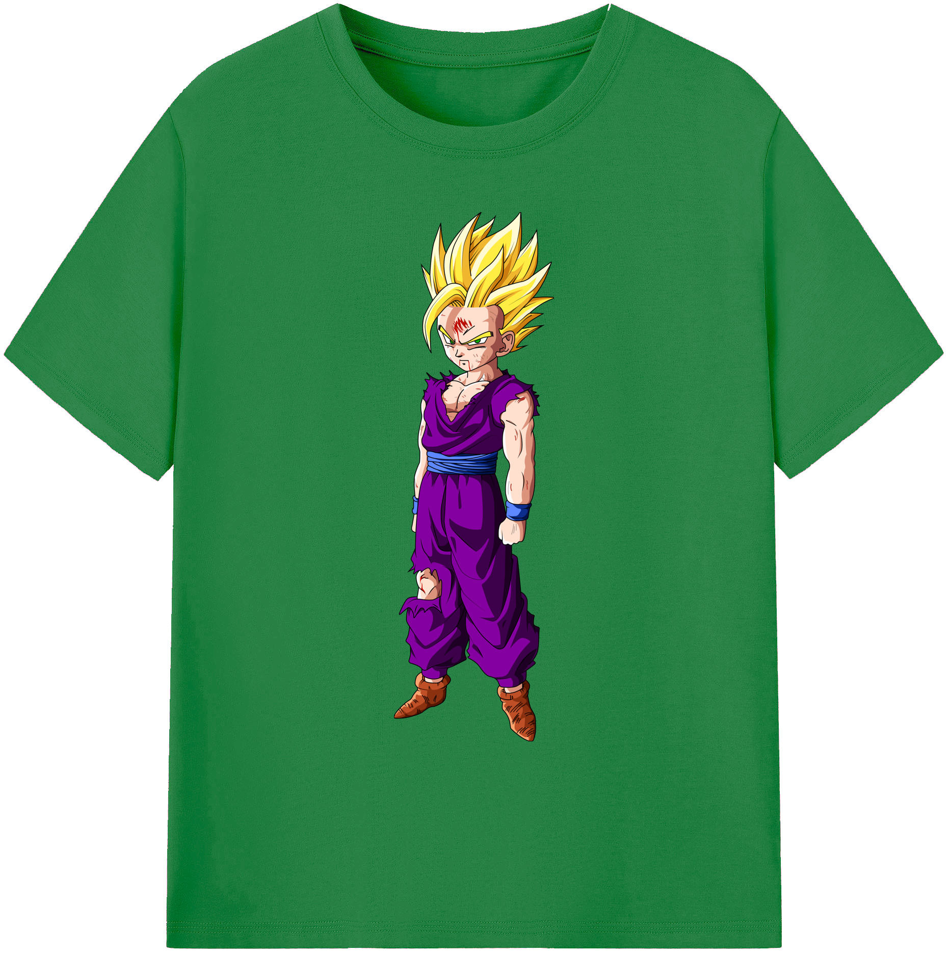 （画像用） ドラゴンボール 孫 悟飯（そんごはん）DRAGON BALL Son Gohan 綿100％ メンズ半袖Tシャツ｜肌触りやわらか＆通気性