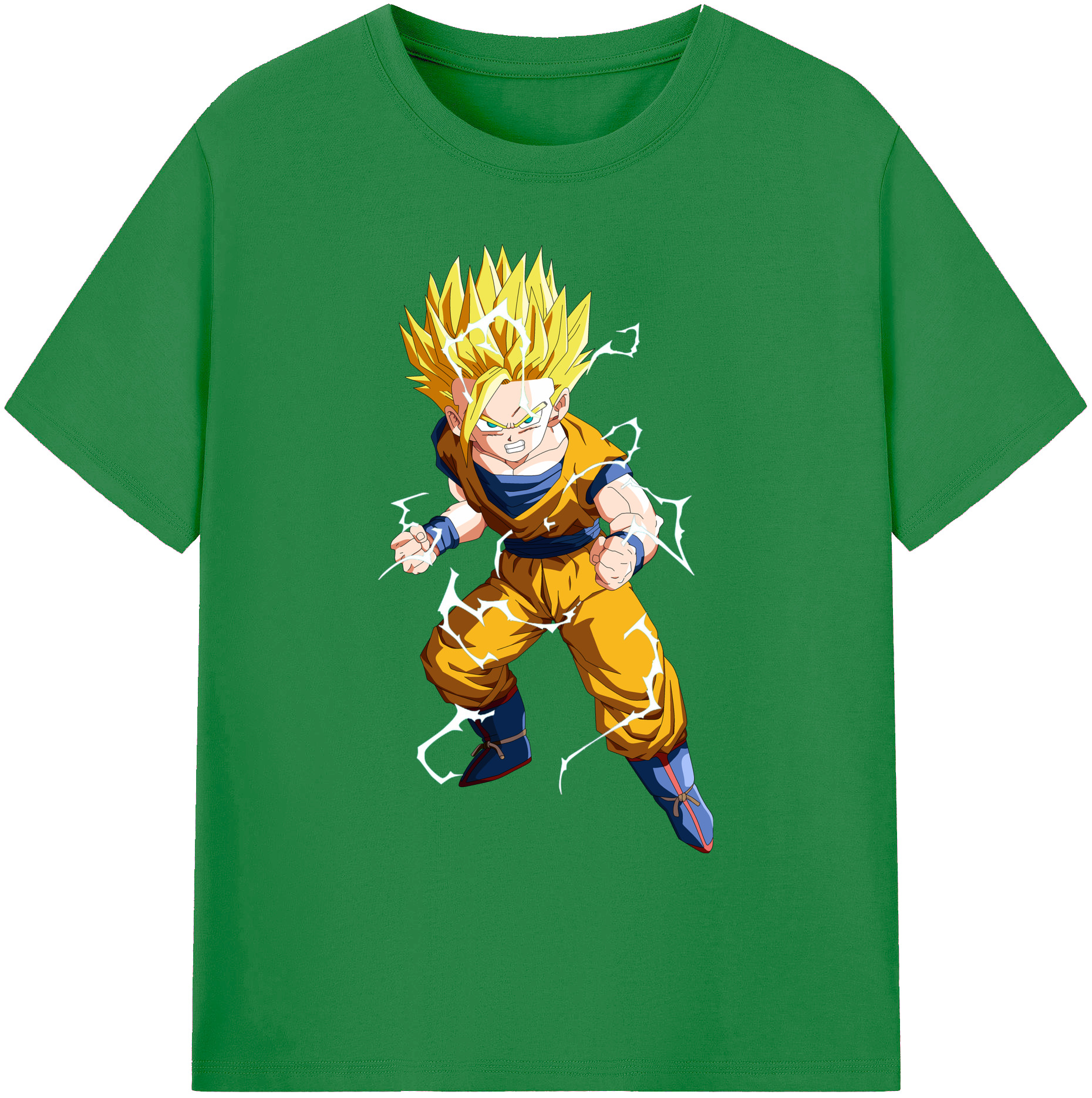 （画像用） ドラゴンボール 孫 悟飯（そんごはん）DRAGON BALL Son Gohan 綿100％ メンズ半袖Tシャツ｜肌触りやわらか＆通気性