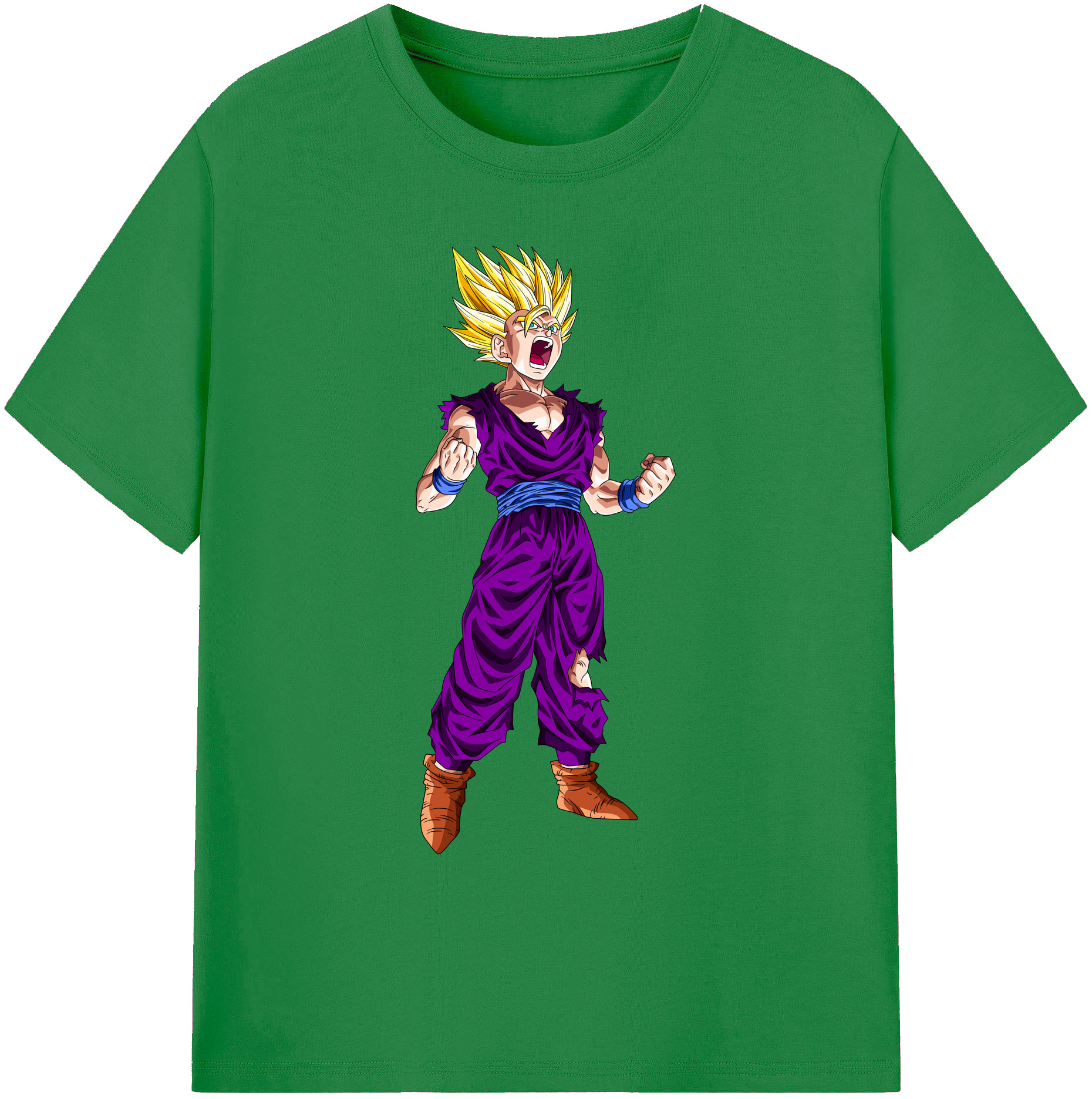 （画像用） ドラゴンボール 孫 悟飯（そんごはん）DRAGON BALL Son Gohan 綿100％ メンズ半袖Tシャツ｜肌触りやわらか＆通気性