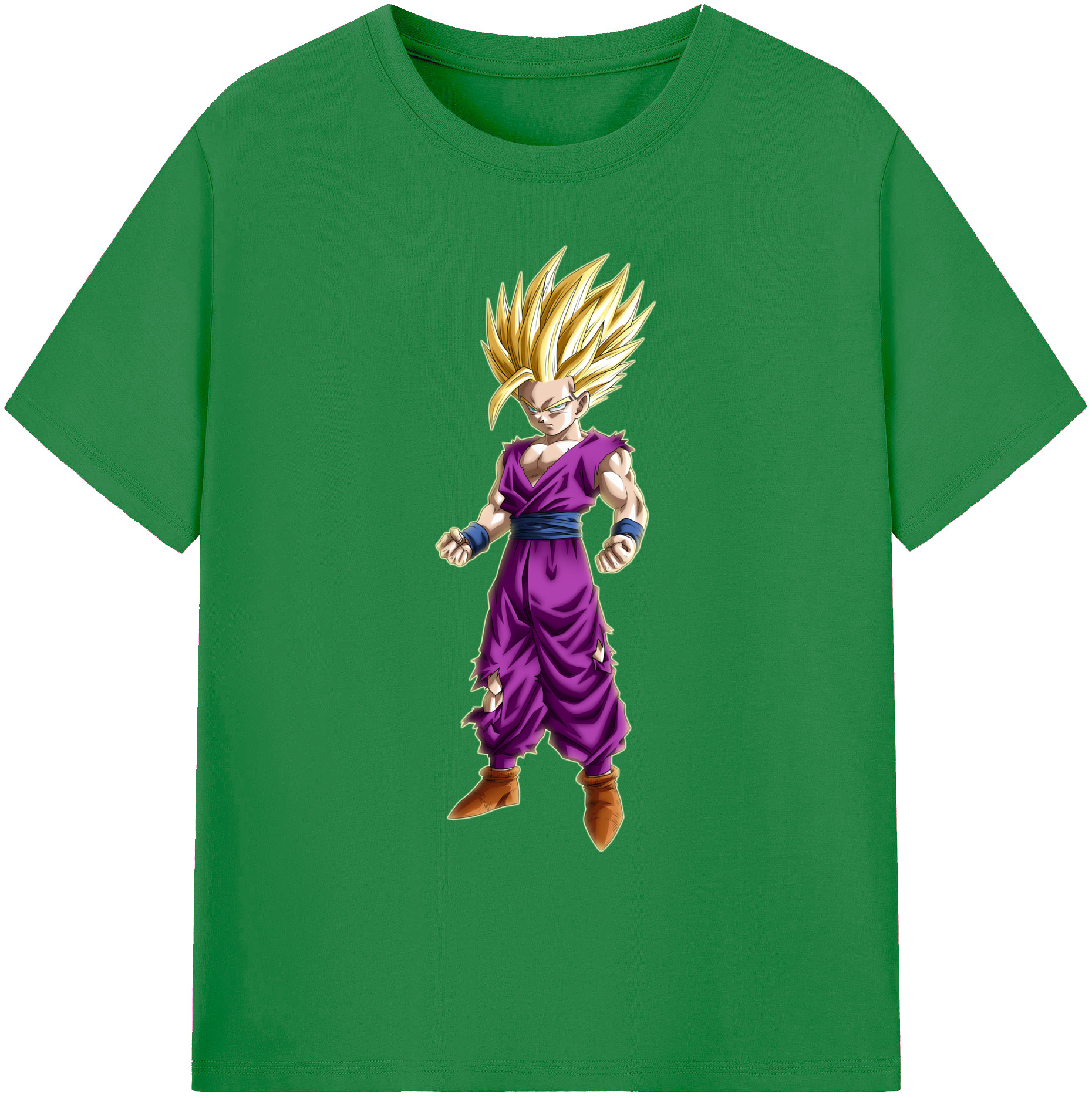 （画像用） ドラゴンボール 孫 悟飯（そんごはん）DRAGON BALL Son Gohan 綿100％ メンズ半袖Tシャツ｜肌触りやわらか＆通気性
