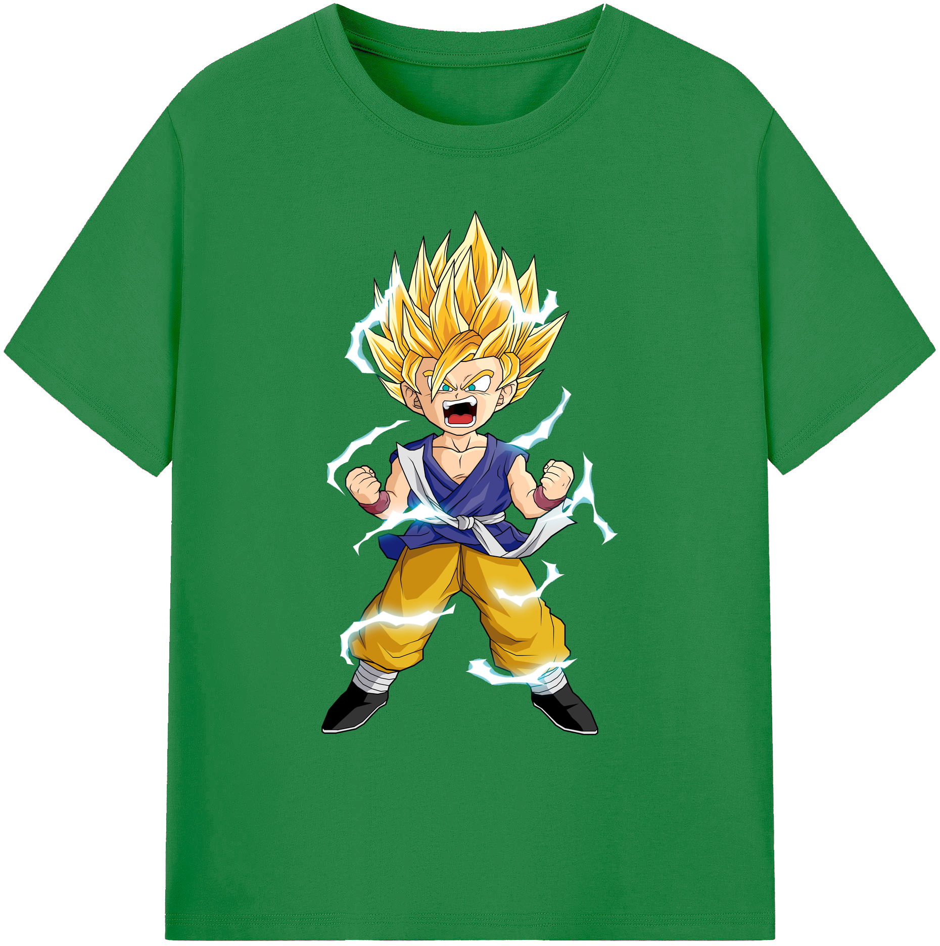 （画像用） ドラゴンボール 孫 悟飯（そんごはん）DRAGON BALL Son Gohan 綿100％ メンズ半袖Tシャツ｜肌触りやわらか＆通気性