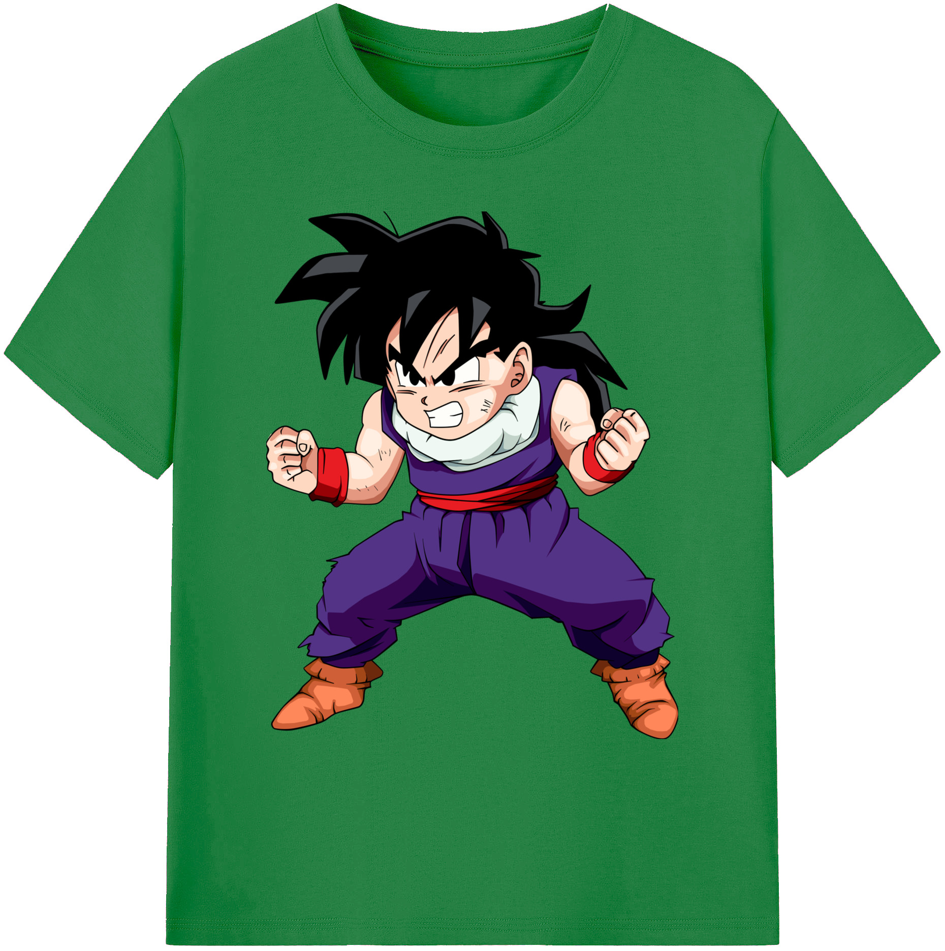 （画像用） ドラゴンボール 孫 悟飯（そんごはん）DRAGON BALL Son Gohan 綿100％ メンズ半袖Tシャツ｜肌触りやわらか＆通気性