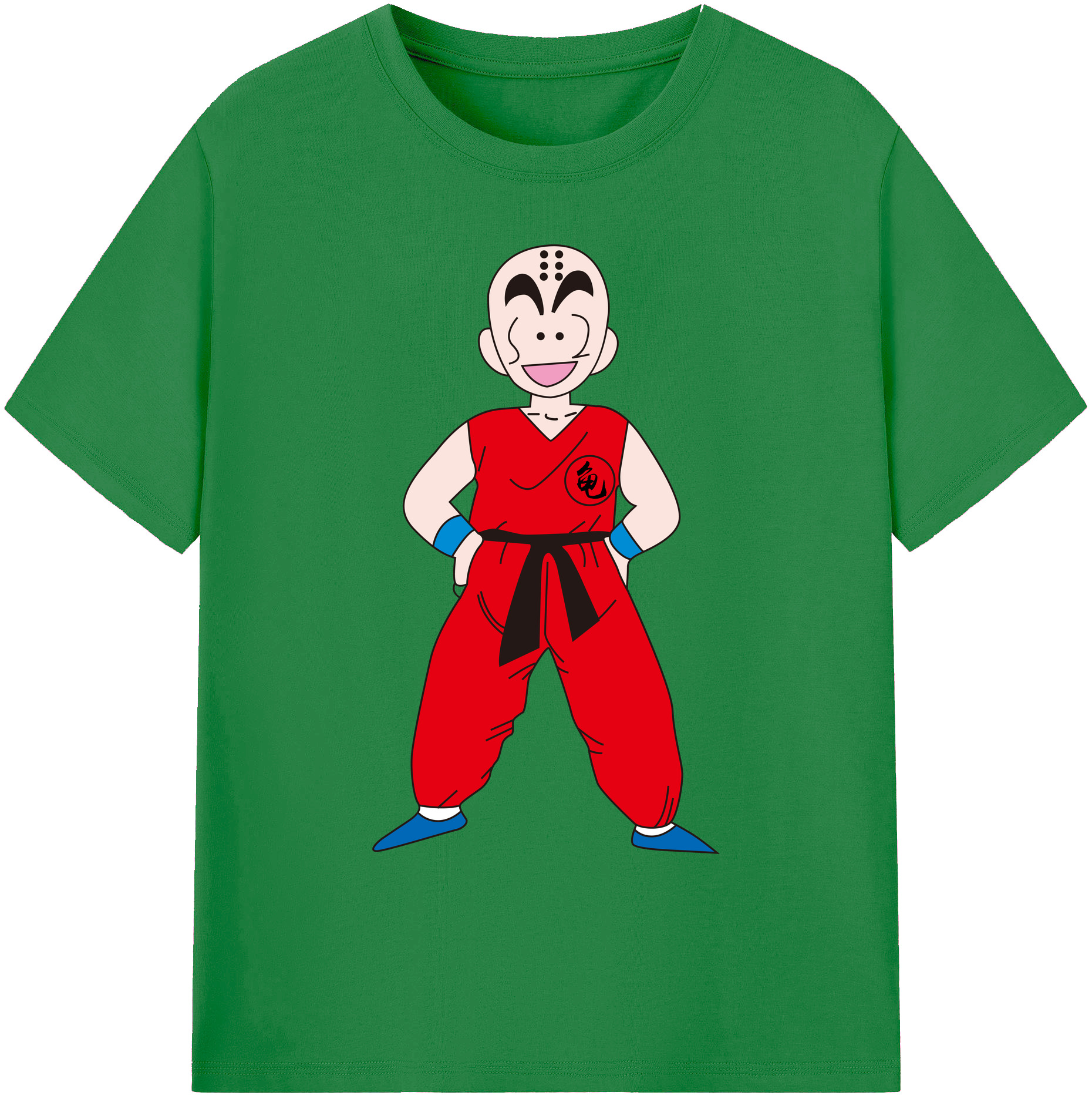 （画像用） ドラゴンボール クリリン DRAGON BALL krillin 綿100％ メンズ半袖Tシャツ｜肌触りやわらか＆通気性