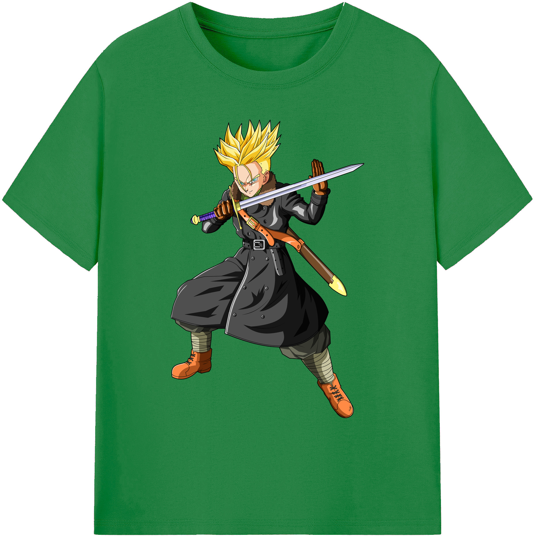 （画像用） ドラゴンボール トランクス（Torankusu）DRAGON BALL Trunks 綿100％ メンズ半袖Tシャツ｜肌触りやわらか＆通気性
