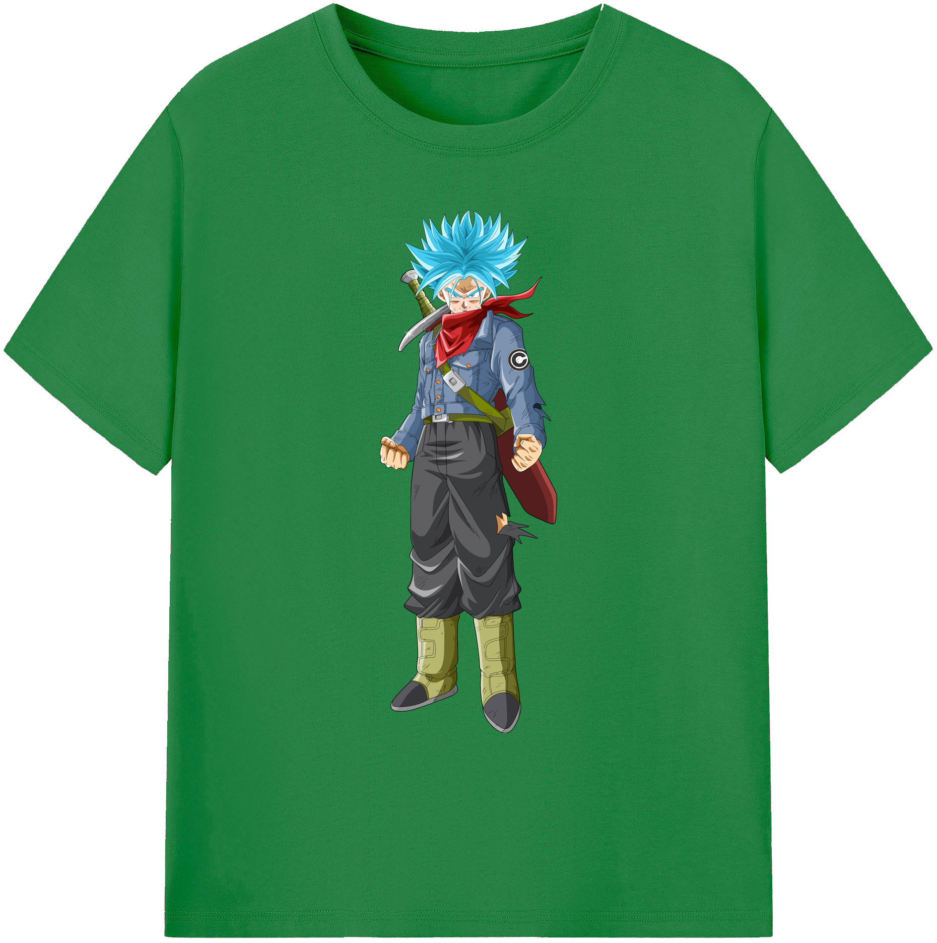 （画像用） ドラゴンボール トランクス（Torankusu）DRAGON BALL Trunks 綿100％ メンズ半袖Tシャツ｜肌触りやわらか＆通気性