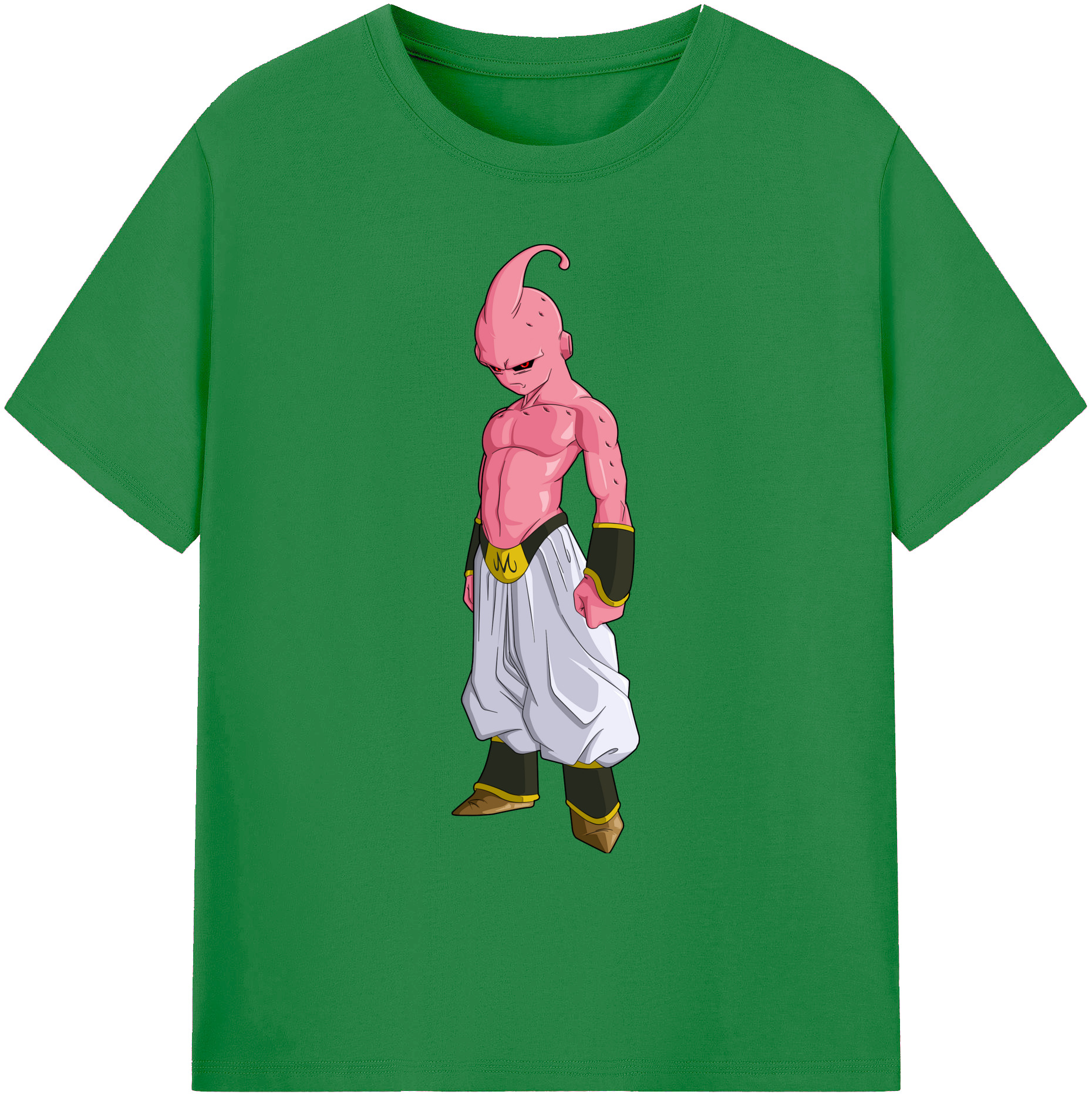 （画像用） ドラゴンボール 魔人ブウ DRAGON BALL Majin Buu 綿100％ メンズ半袖Tシャツ｜肌触りやわらか＆通気性