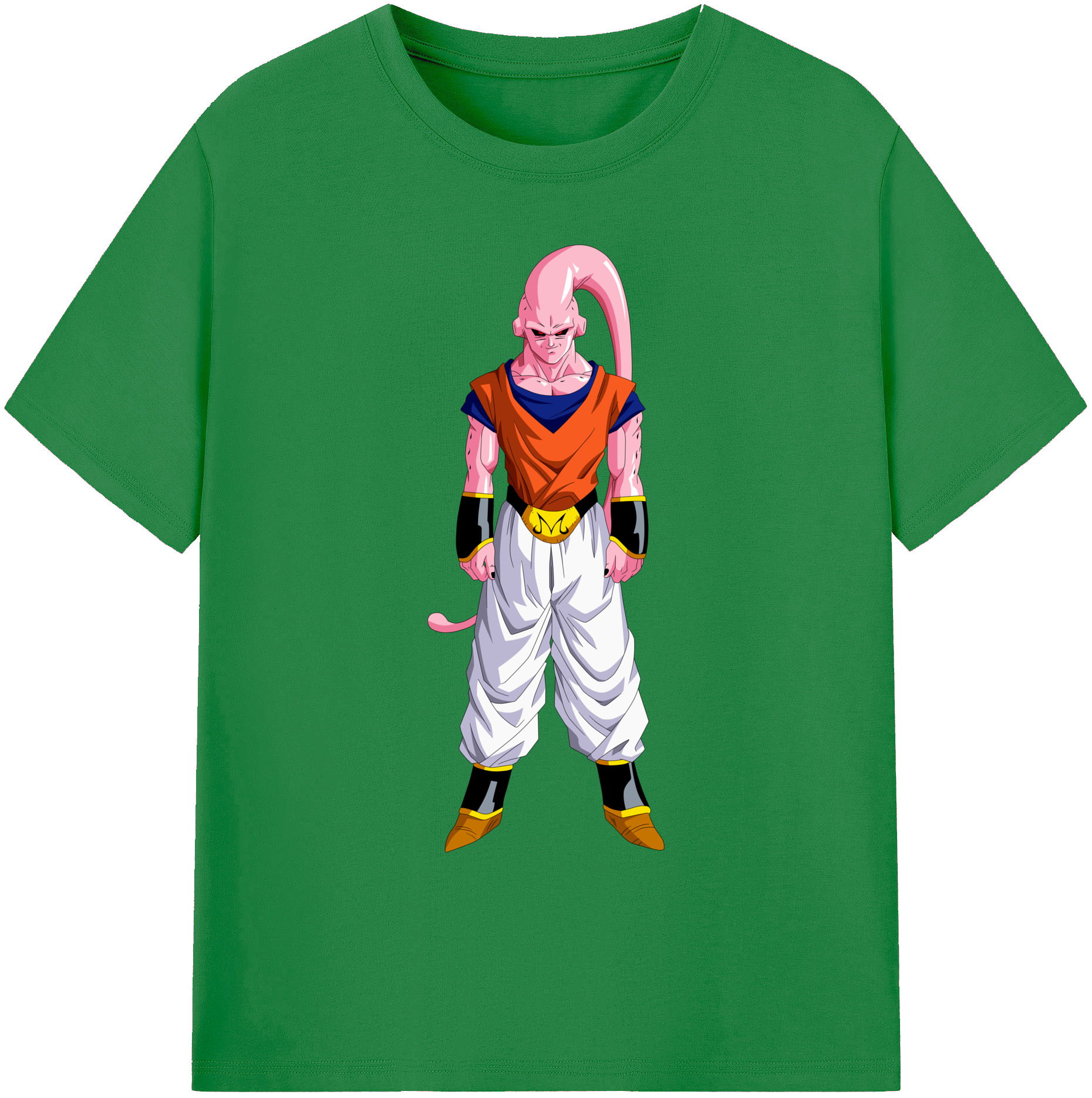 （画像用） ドラゴンボール 魔人ブウ DRAGON BALL Majin Buu 綿100％ メンズ半袖Tシャツ｜肌触りやわらか＆通気性