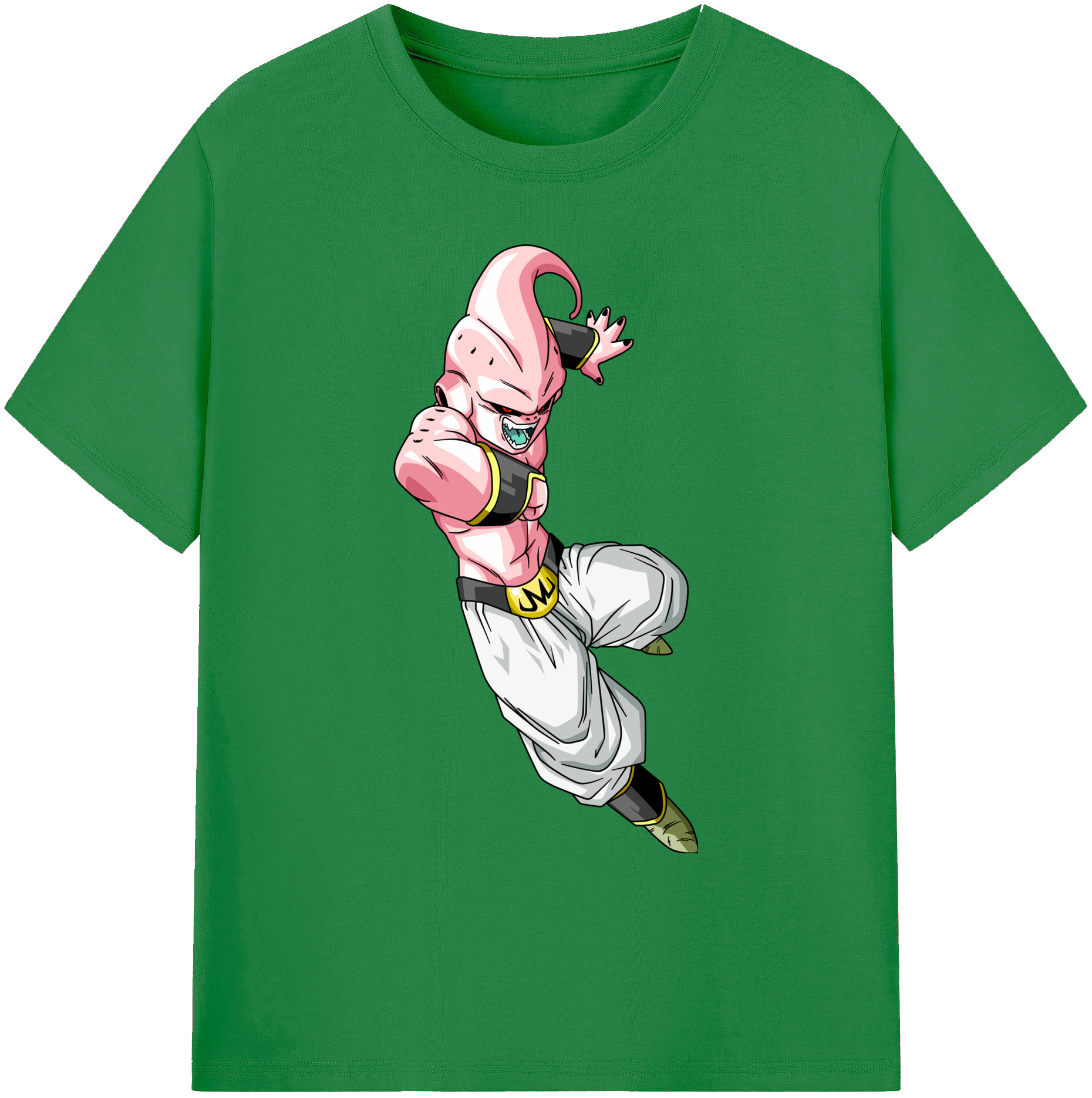 （画像用） ドラゴンボール 魔人ブウ DRAGON BALL Majin Buu 綿100％ メンズ半袖Tシャツ｜肌触りやわらか＆通気性