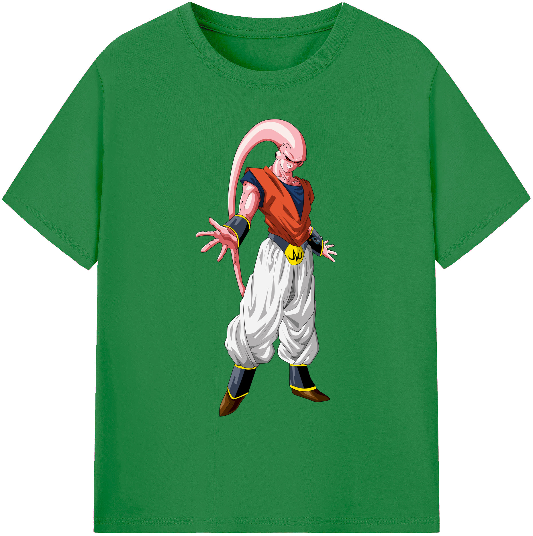 （画像用） ドラゴンボール 魔人ブウ DRAGON BALL Majin Buu 綿100％ メンズ半袖Tシャツ｜肌触りやわらか＆通気性