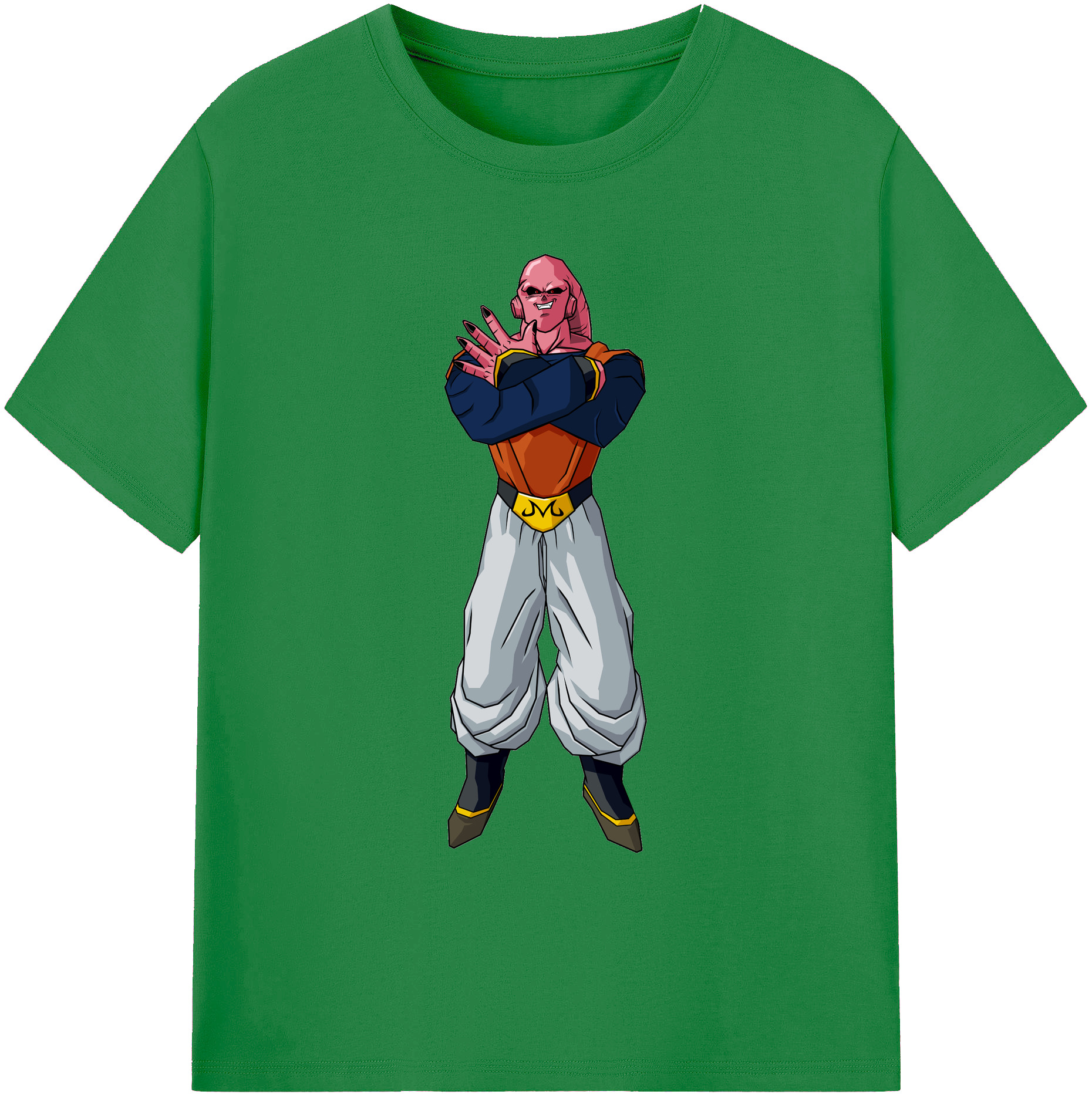 （画像用） ドラゴンボール 魔人ブウ DRAGON BALL Majin Buu 綿100％ メンズ半袖Tシャツ｜肌触りやわらか＆通気性