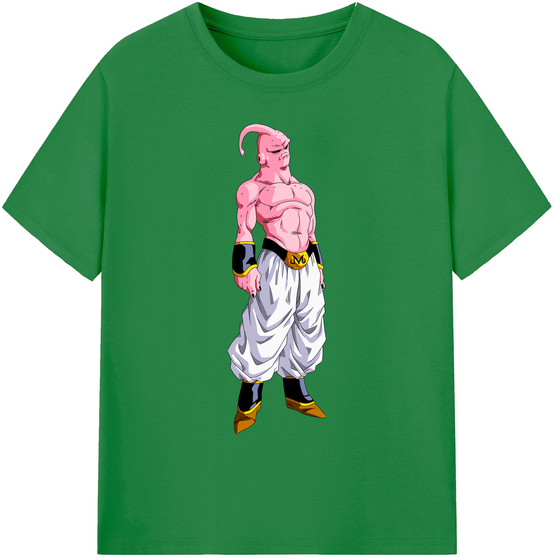 （画像用） ドラゴンボール 魔人ブウ DRAGON BALL Majin Buu 綿100％ メンズ半袖Tシャツ｜肌触りやわらか＆通気性