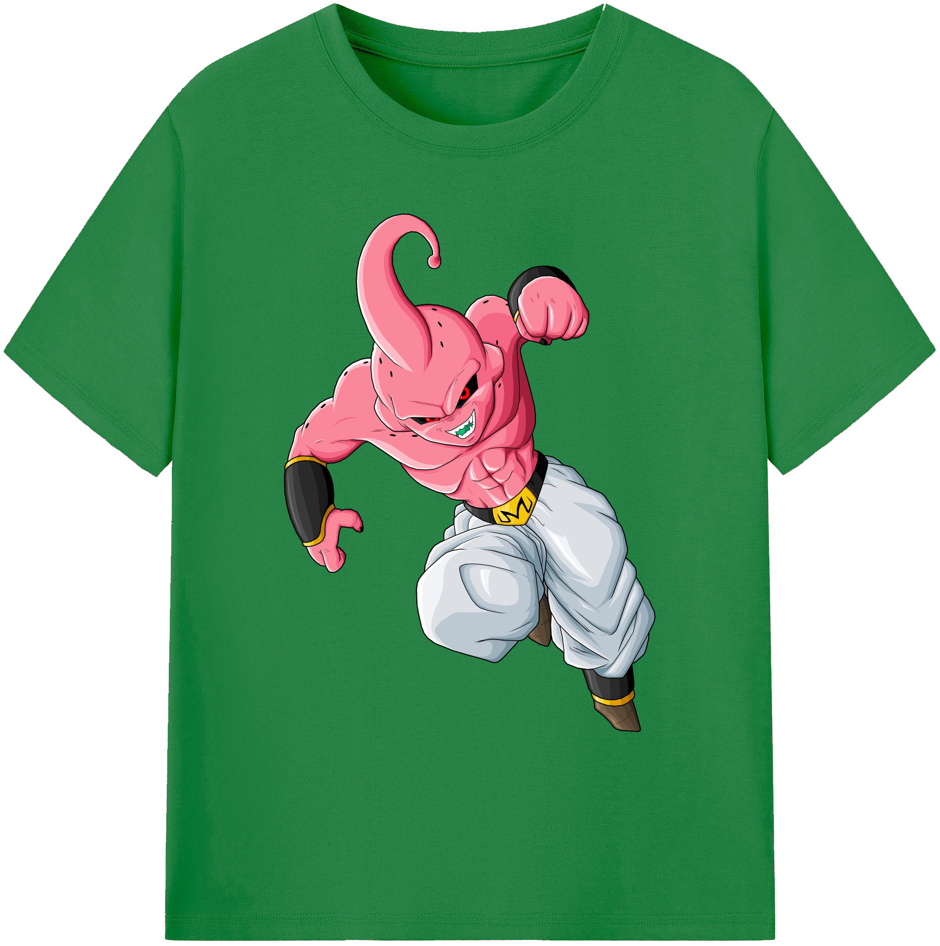（画像用） ドラゴンボール 魔人ブウ DRAGON BALL Majin Buu 綿100％ メンズ半袖Tシャツ｜肌触りやわらか＆通気性