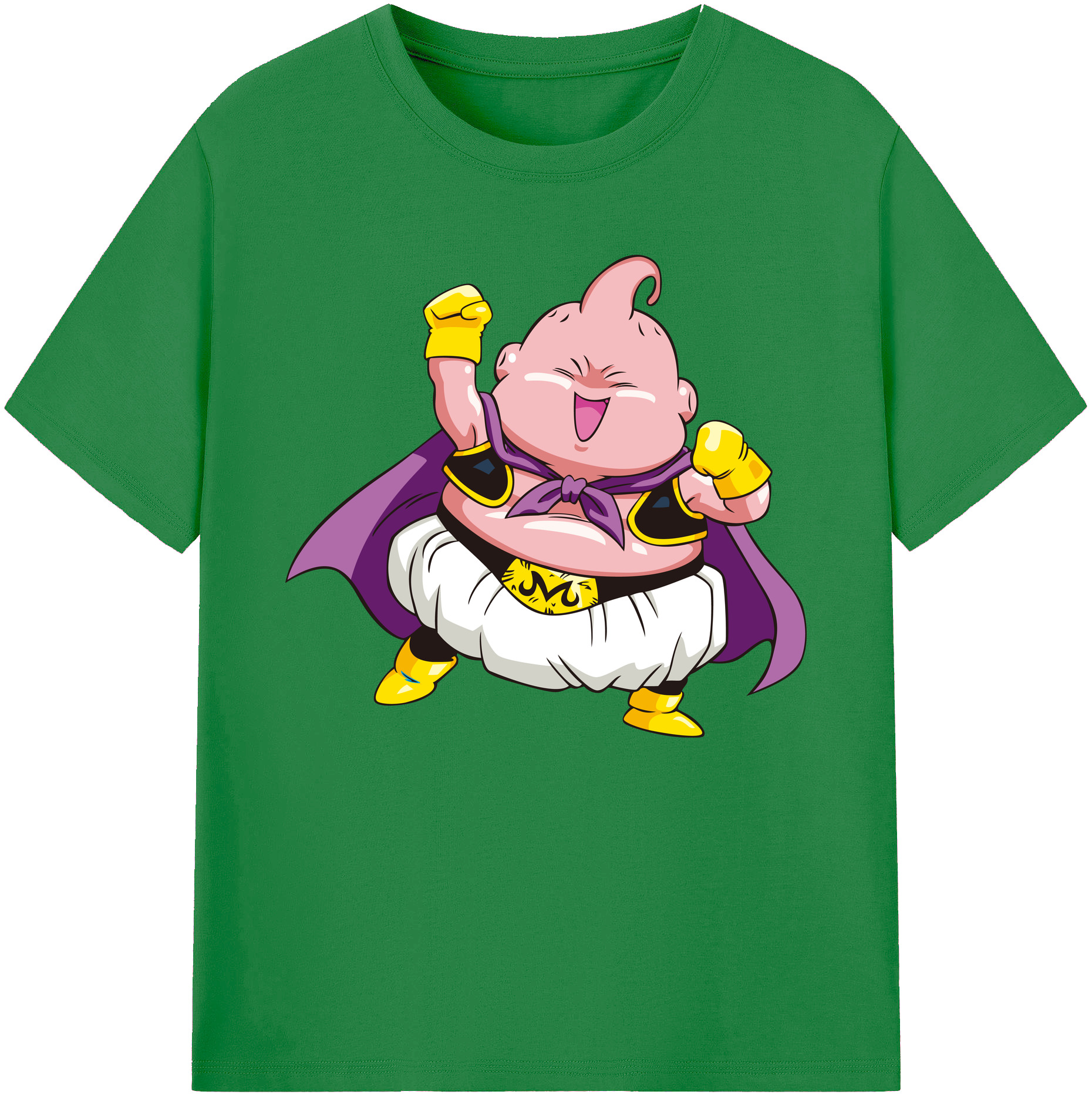 （画像用） ドラゴンボール 魔人ブウ DRAGON BALL Majin Buu 綿100％ メンズ半袖Tシャツ｜肌触りやわらか＆通気性