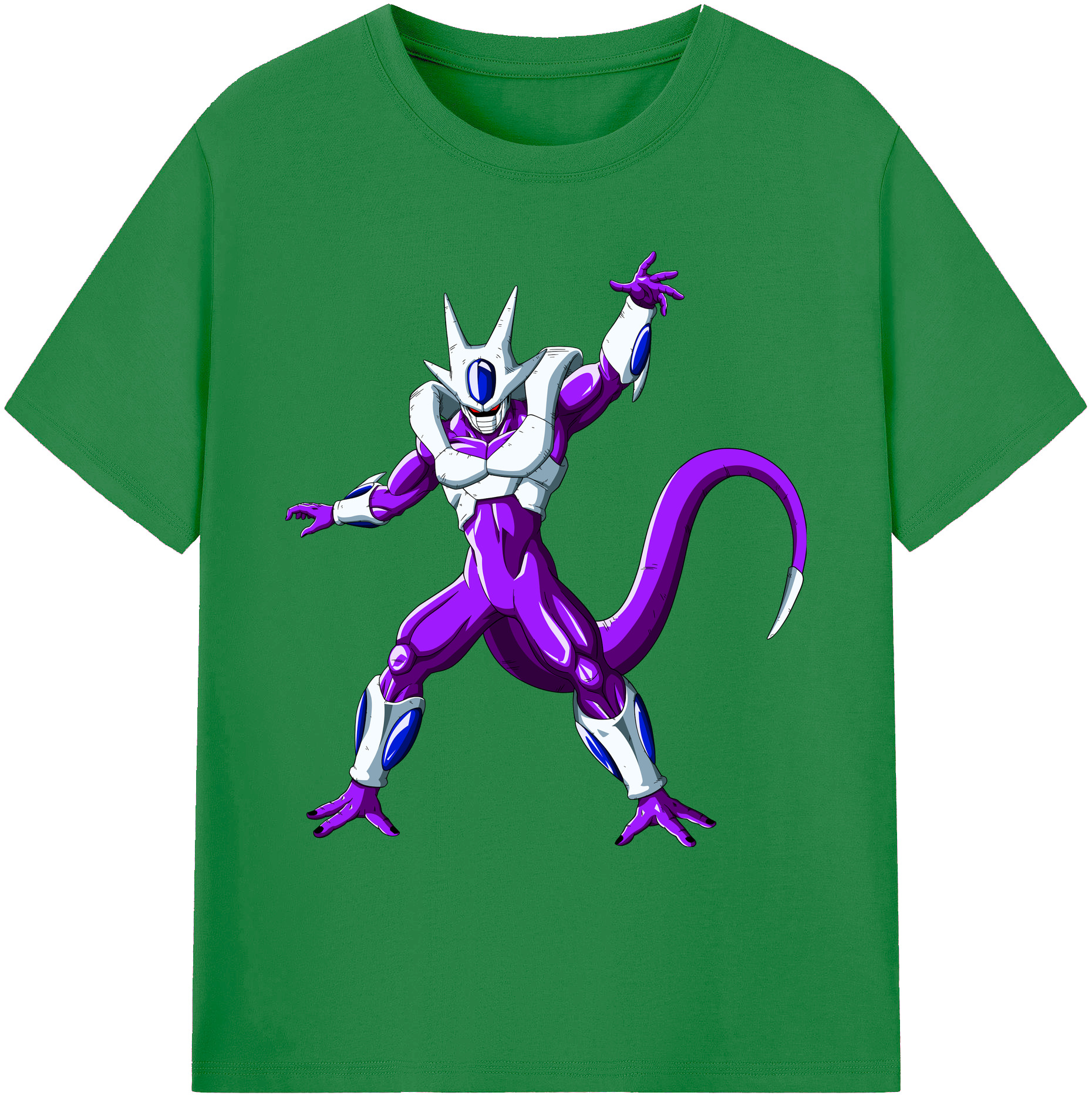 （画像用） ドラゴンボール クウラ DRAGON BALL Cooler Coora 綿100％ メンズ半袖Tシャツ｜肌触りやわらか＆通気性