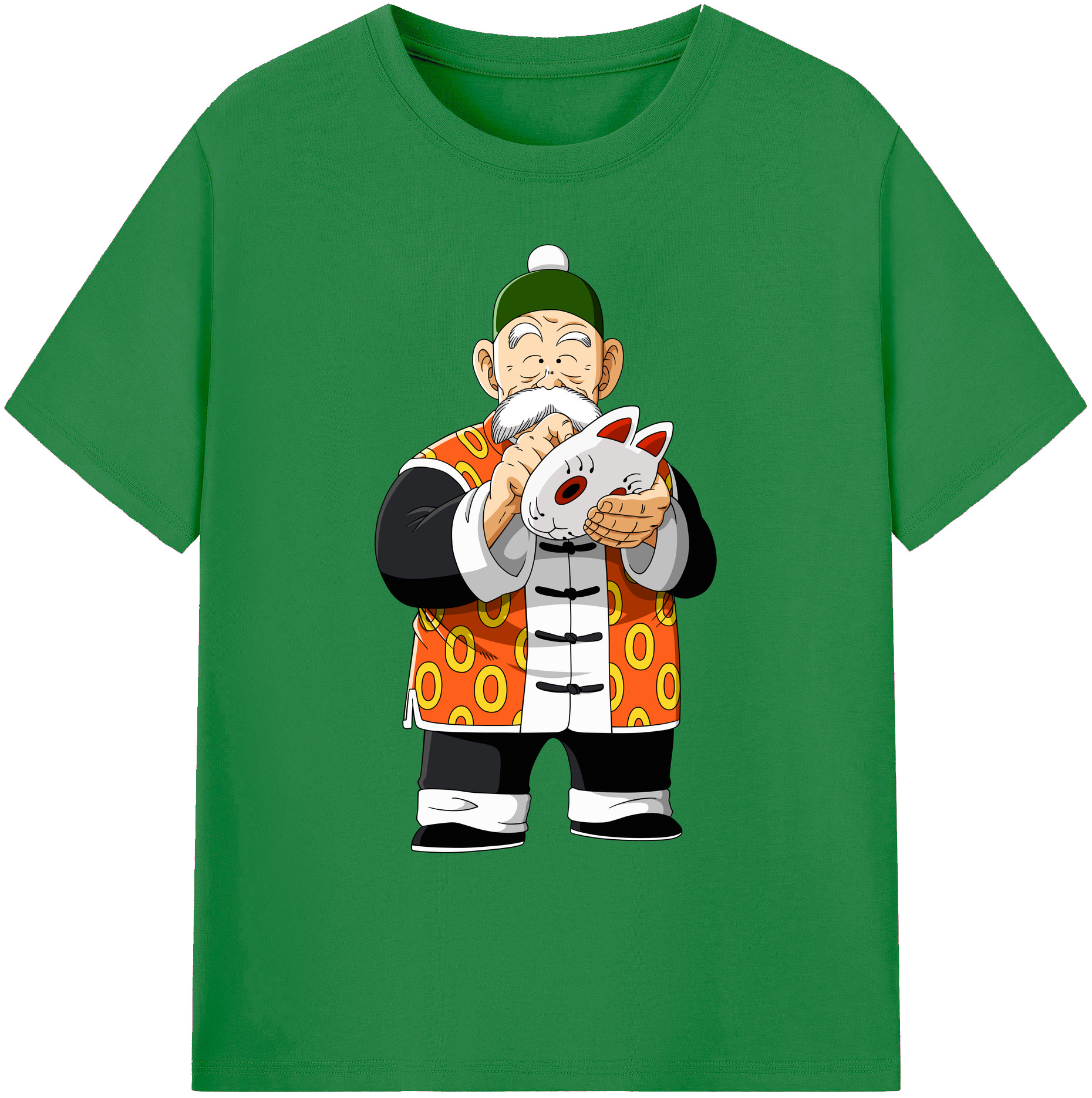 （画像用） ドラゴンボール 亀仙人（かめせんにん） DRAGON BALL Master Roshi Kame Sennin 綿100％ メンズ半袖Tシャツ｜肌触りやわらか＆通気性