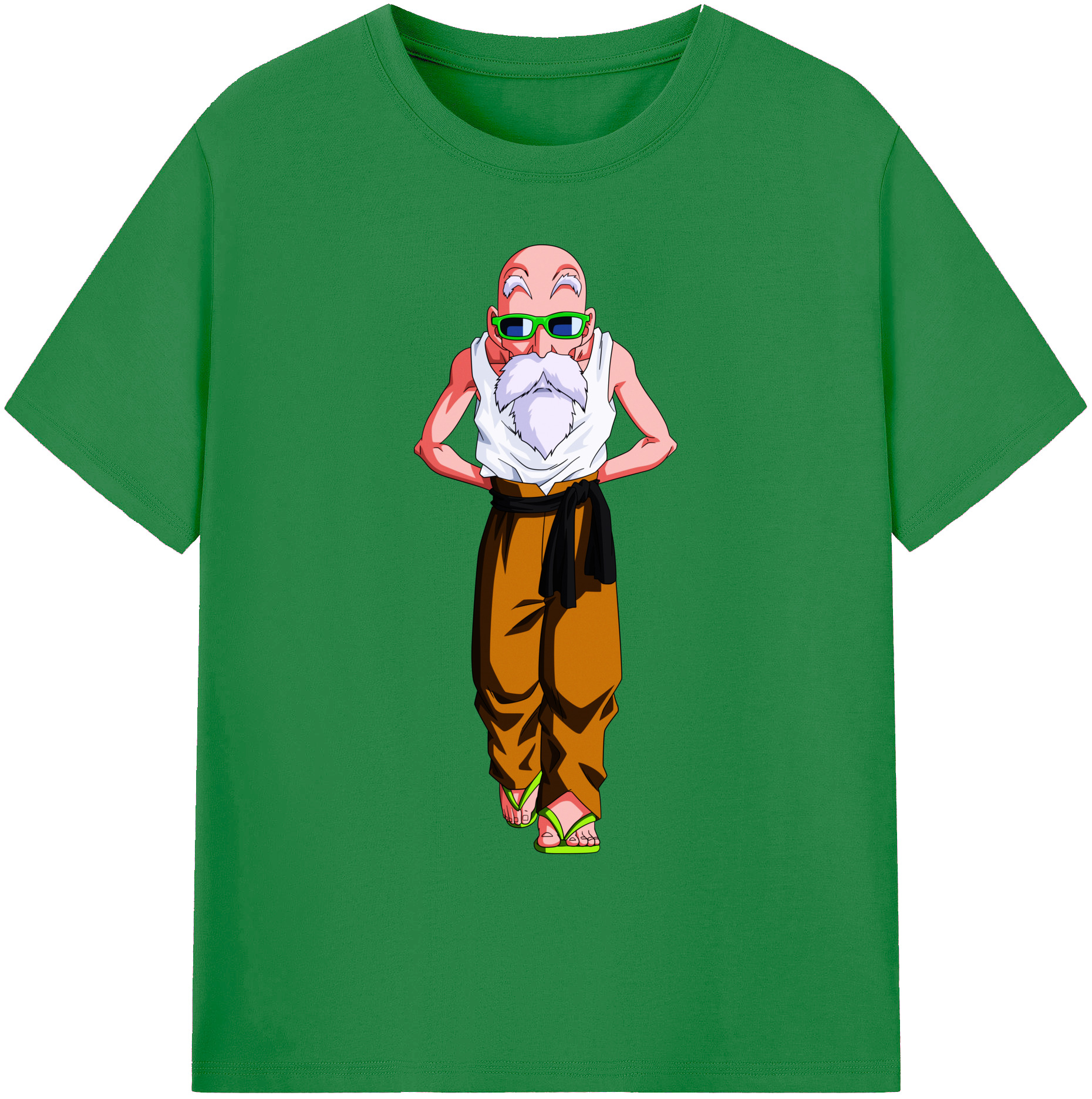 （画像用） ドラゴンボール 亀仙人（かめせんにん） DRAGON BALL Master Roshi Kame Sennin 綿100％ メンズ半袖Tシャツ｜肌触りやわらか＆通気性