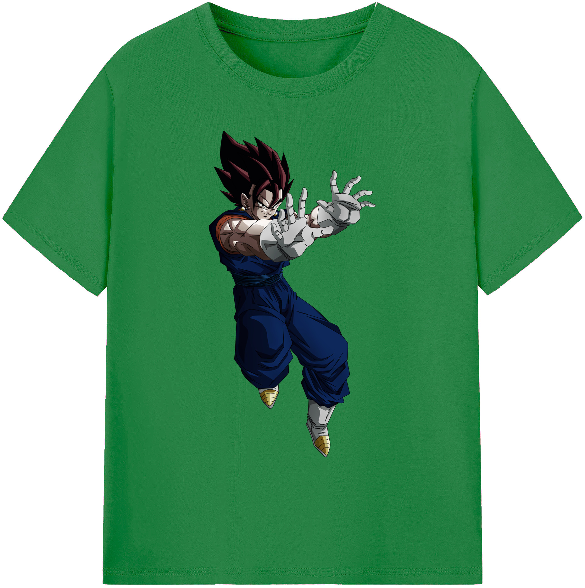 （画像用） ドラゴンボール ベジット DRAGON BALL Vegetto 綿100％ メンズ半袖Tシャツ｜肌触りやわらか＆通気性