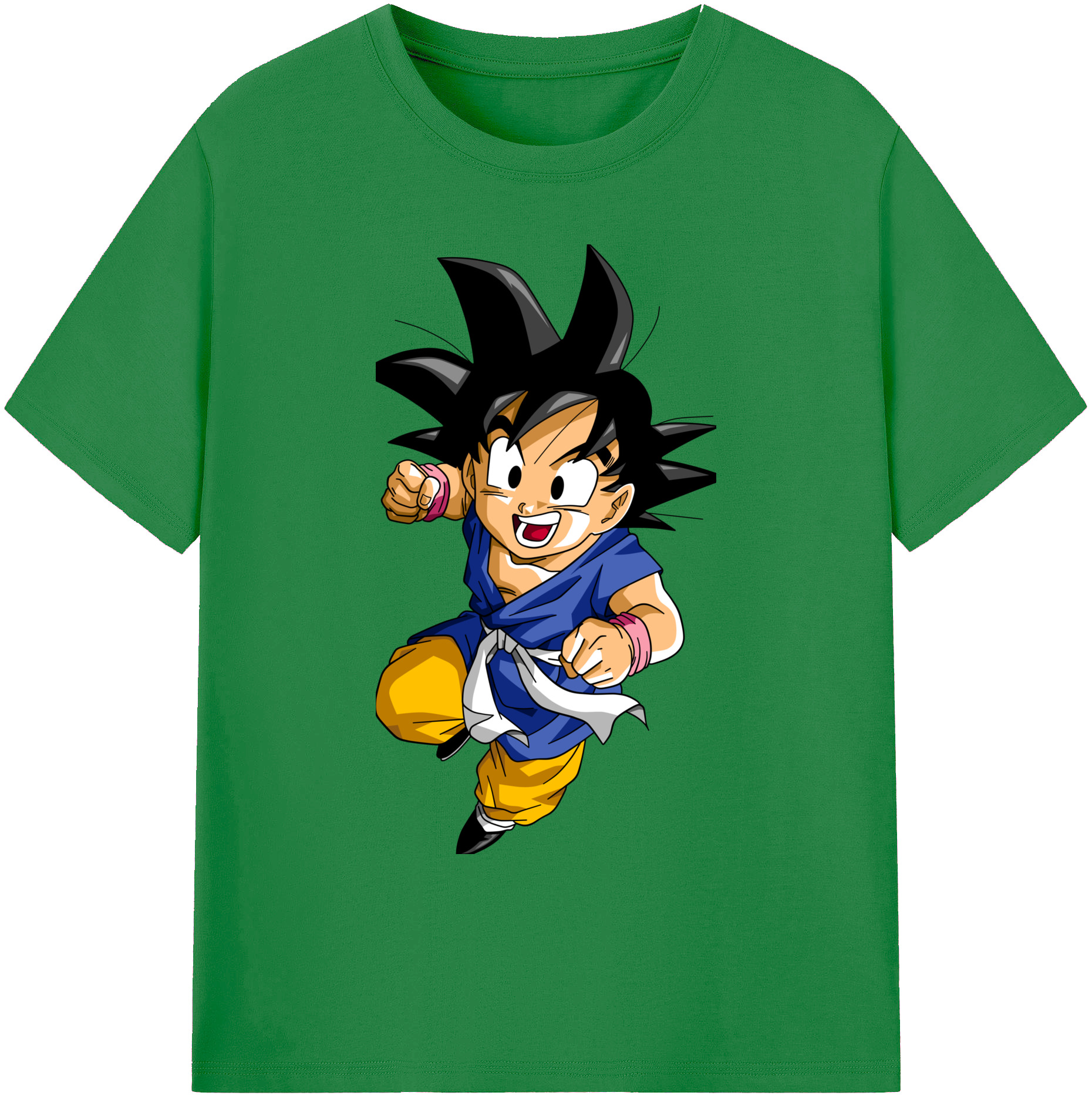 （画像用） ドラゴンボール 孫悟天 そん ごてん DRAGON BALL Son Goten 綿100％ メンズ半袖Tシャツ｜肌触りやわらか＆通気性