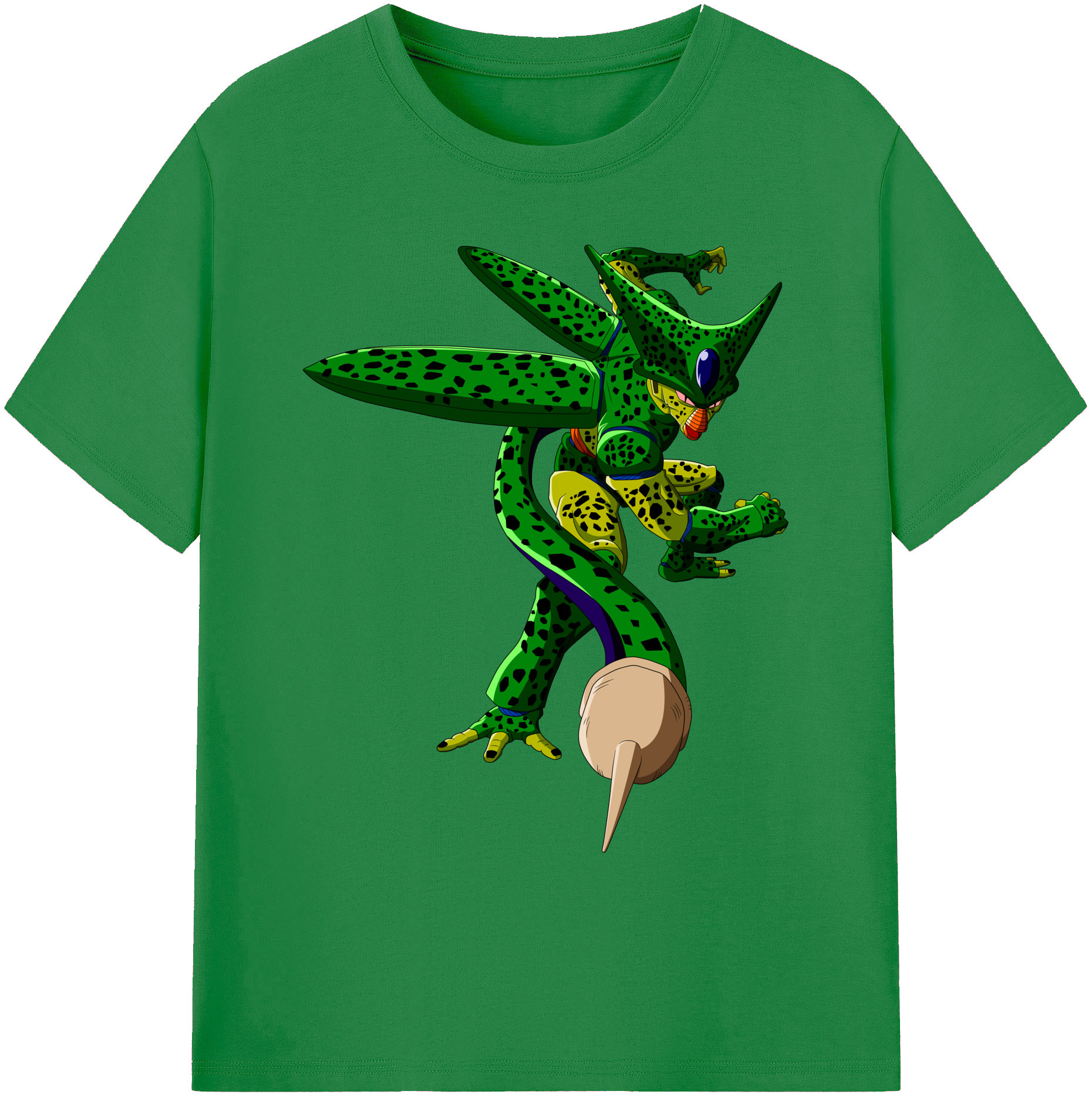 （画像用） ドラゴンボール セル DRAGON BALL Cell 綿100％ メンズ半袖Tシャツ｜肌触りやわらか＆通気性