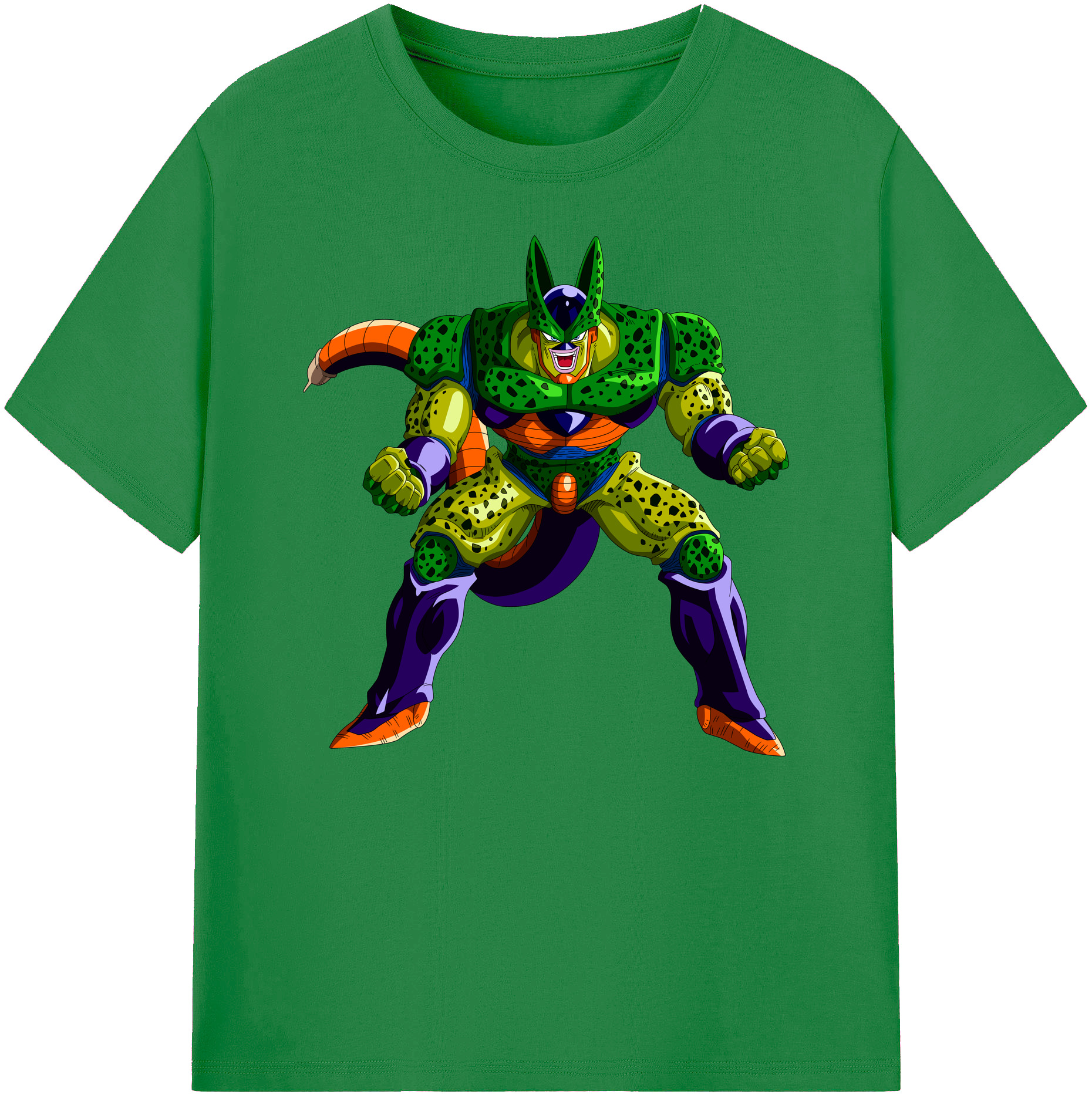 （画像用） ドラゴンボール セル DRAGON BALL Cell 綿100％ メンズ半袖Tシャツ｜肌触りやわらか＆通気性