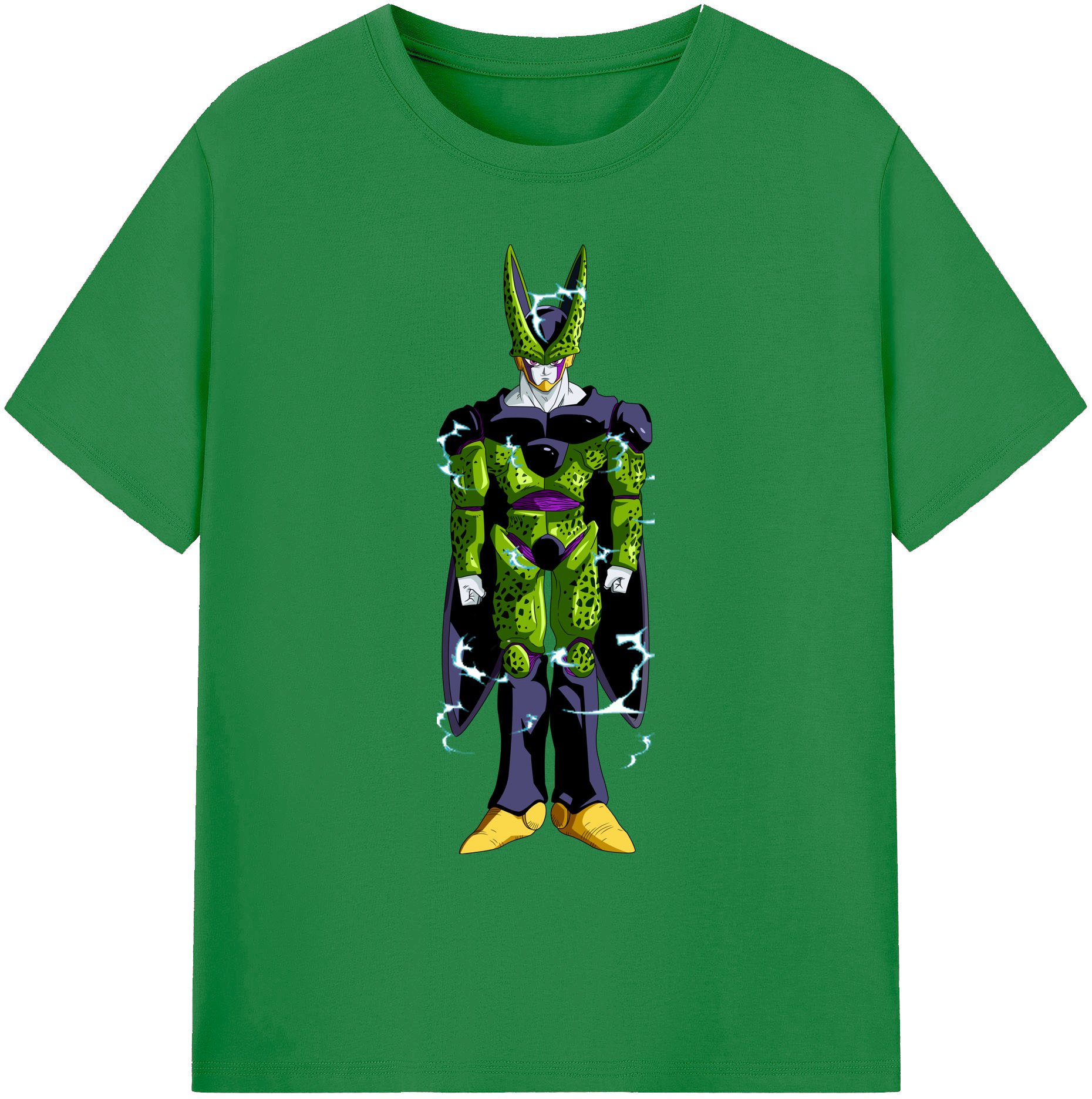 （画像用） ドラゴンボール セル DRAGON BALL Cell 綿100％ メンズ半袖Tシャツ｜肌触りやわらか＆通気性