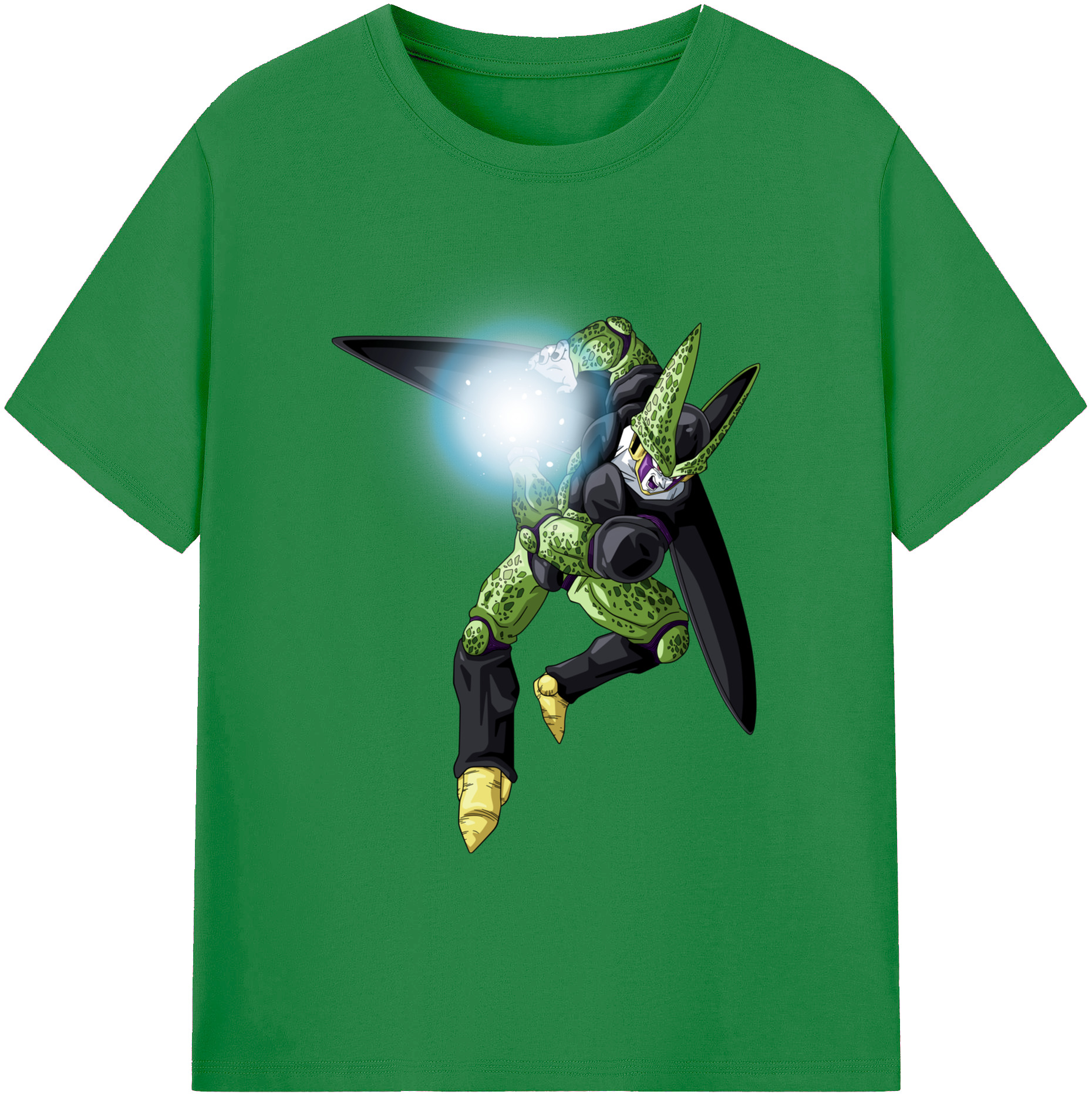（画像用） ドラゴンボール セル DRAGON BALL Cell 綿100％ メンズ半袖Tシャツ｜肌触りやわらか＆通気性
