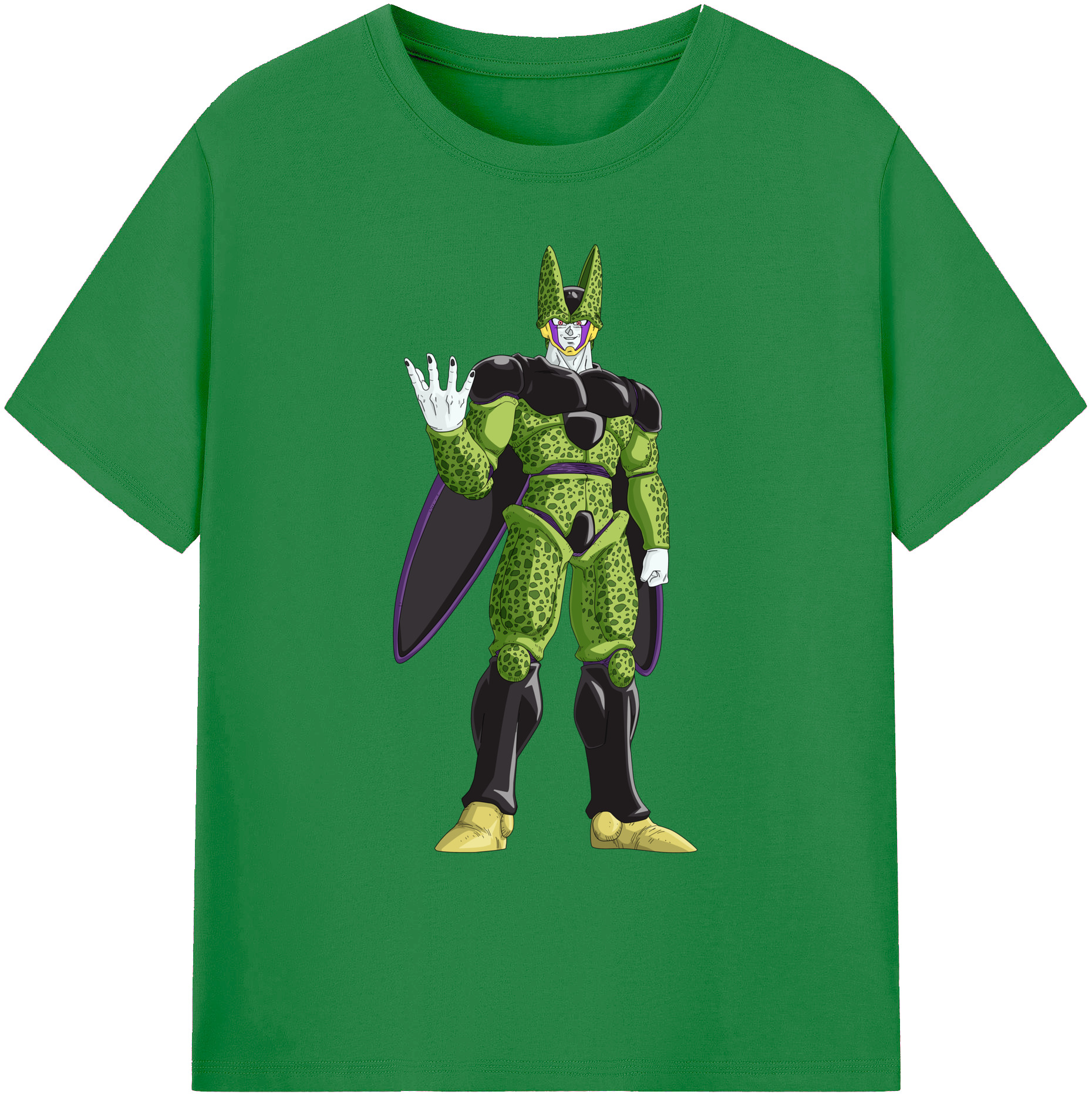 （画像用） ドラゴンボール セル DRAGON BALL Cell 綿100％ メンズ半袖Tシャツ｜肌触りやわらか＆通気性