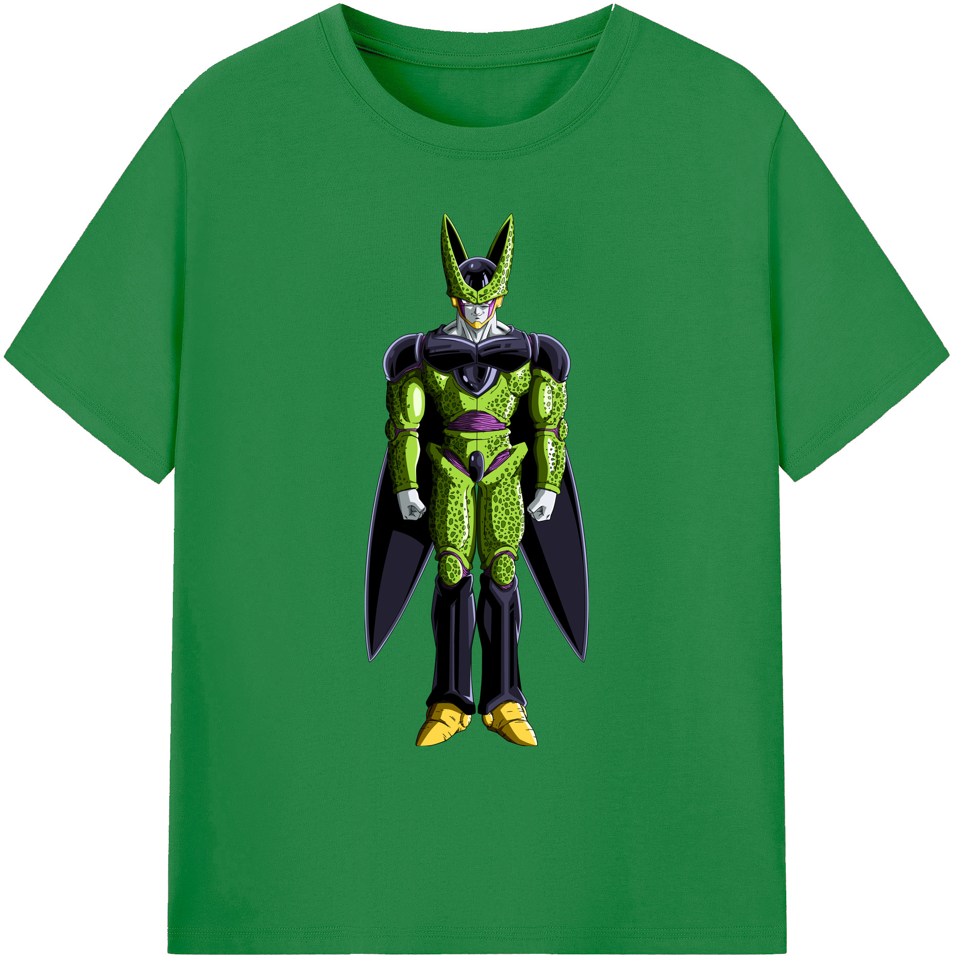 （画像用） ドラゴンボール セル DRAGON BALL Cell 綿100％ メンズ半袖Tシャツ｜肌触りやわらか＆通気性