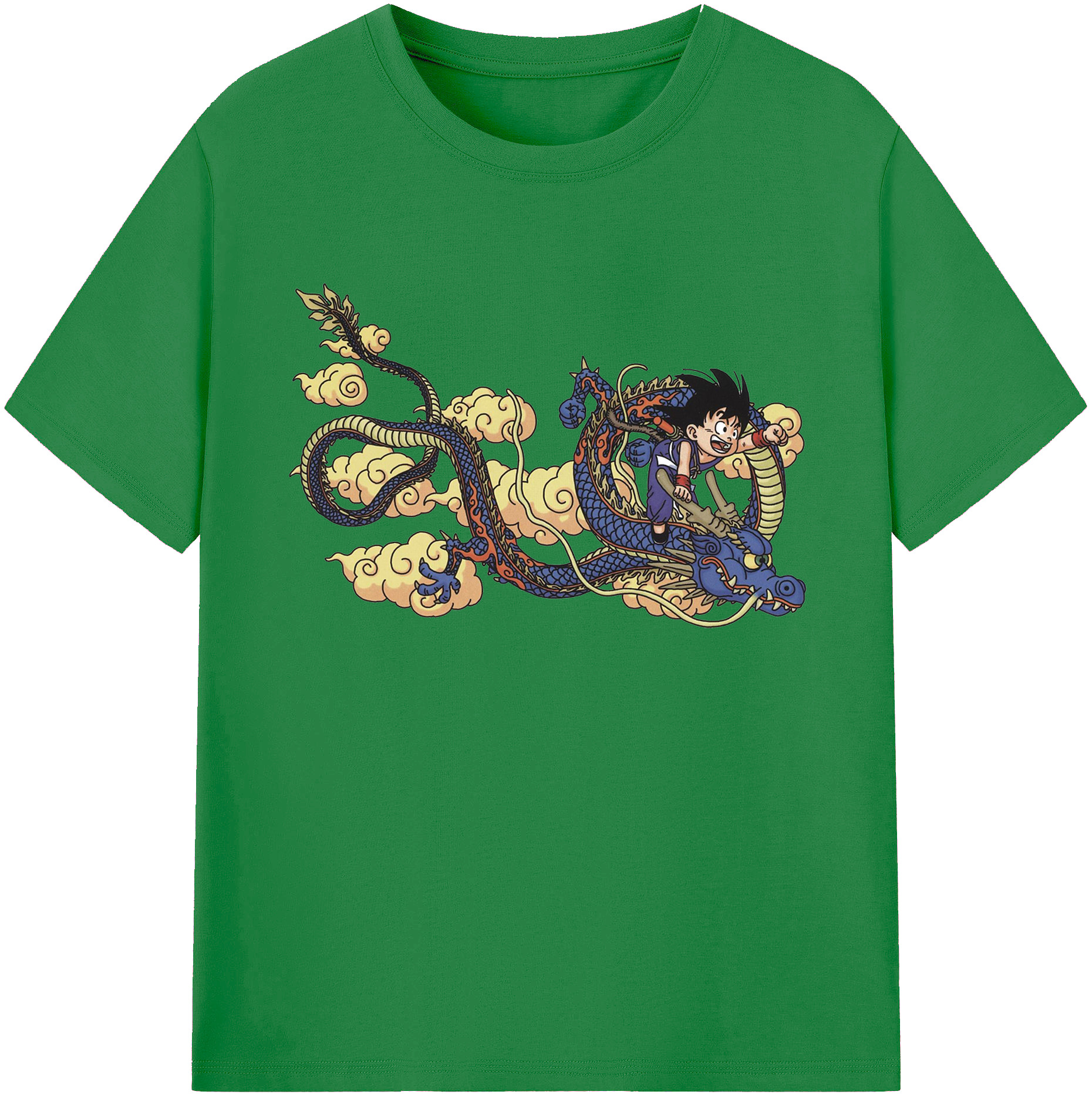 （画像用） ドラゴンボール 神龍 シェンロン DRAGON BALL Shenron 綿100％ メンズ半袖Tシャツ｜肌触りやわらか＆通気性