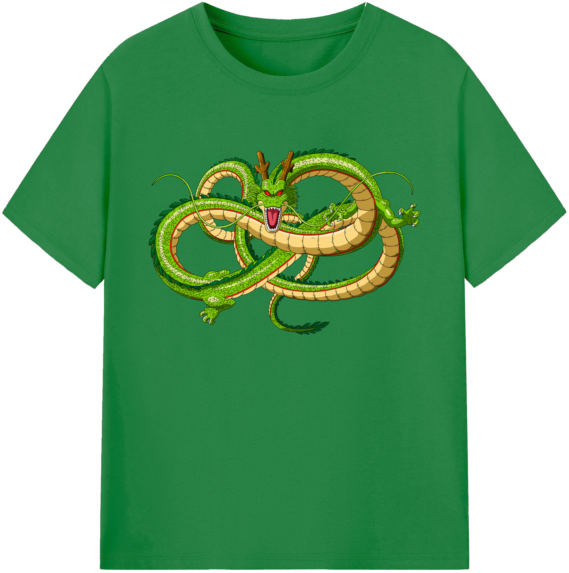 （画像用） ドラゴンボール 神龍 シェンロン DRAGON BALL Shenron 綿100％ メンズ半袖Tシャツ｜肌触りやわらか＆通気性