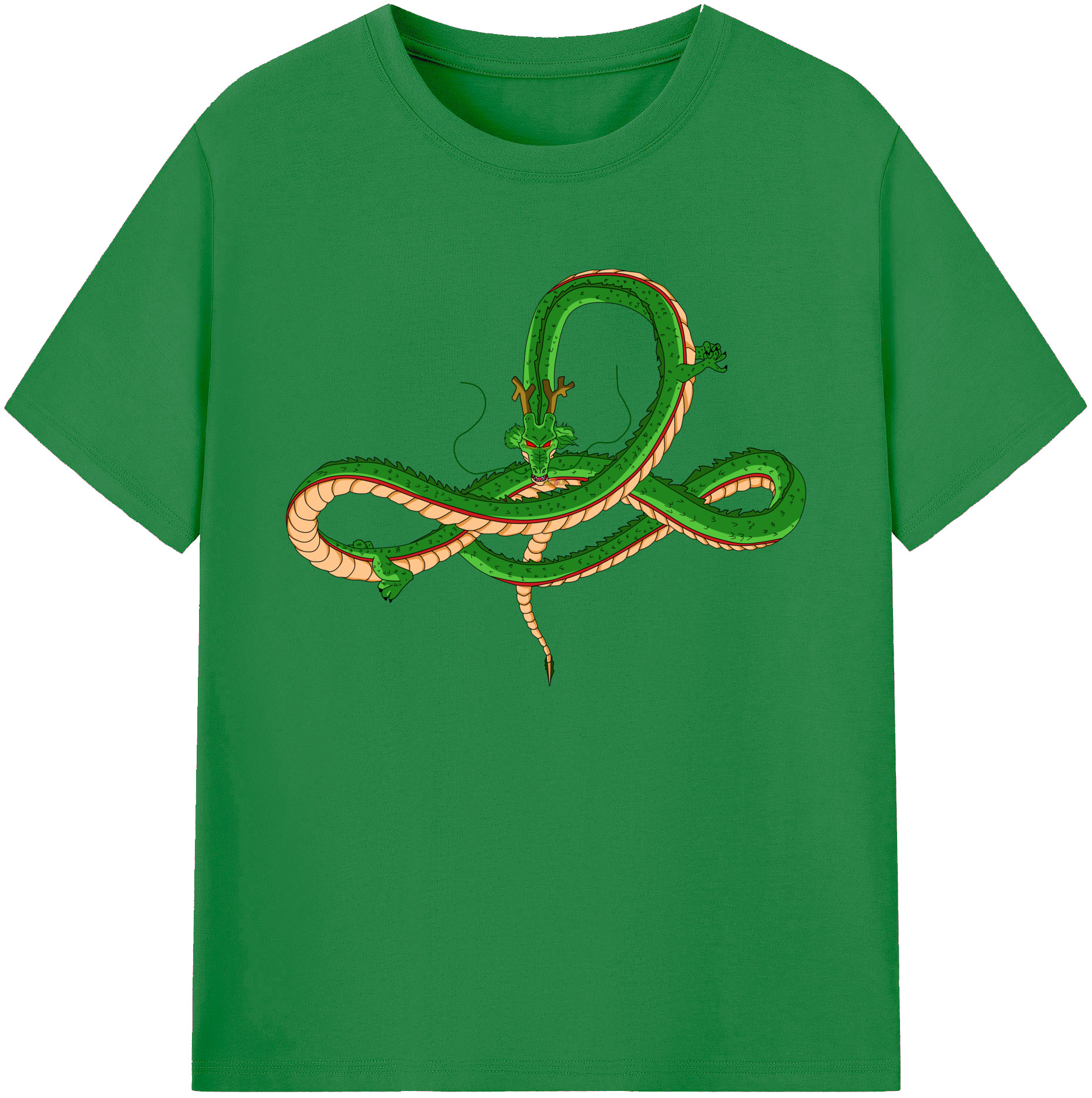 （画像用） ドラゴンボール 神龍 シェンロン DRAGON BALL Shenron 綿100％ メンズ半袖Tシャツ｜肌触りやわらか＆通気性