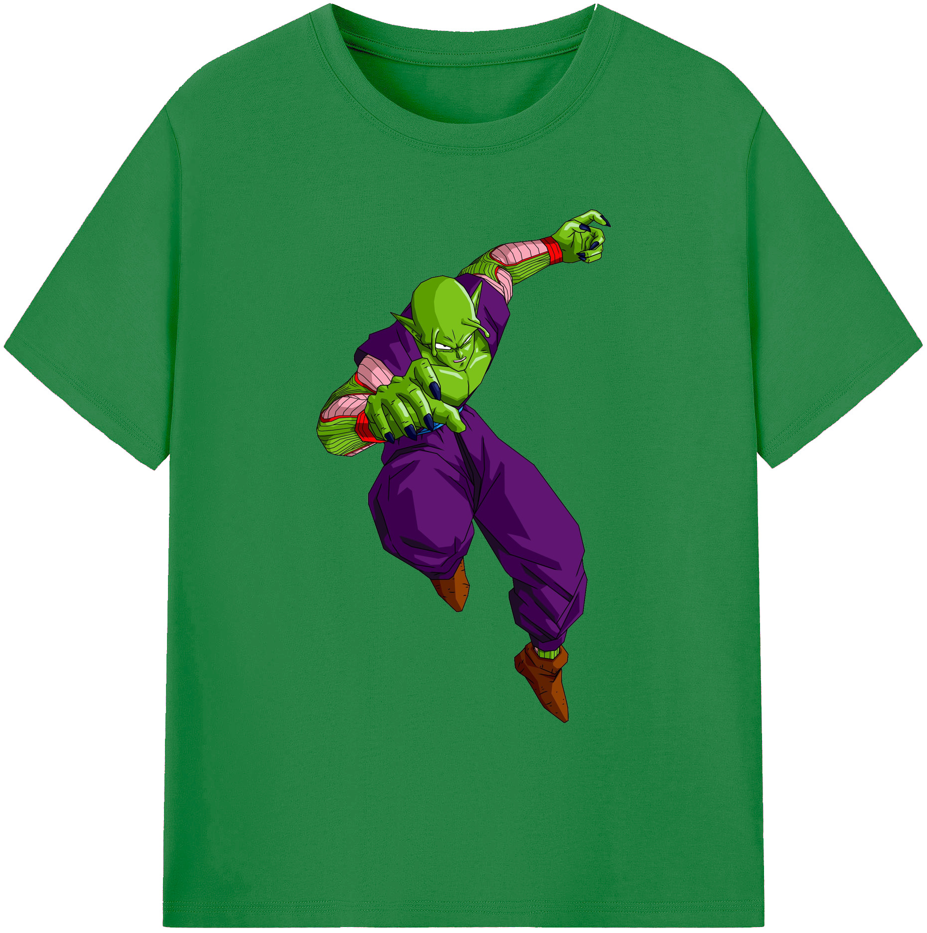 （画像用） ドラゴンボール ピッコロ DRAGON BALL Piccolo 綿100％ メンズ半袖Tシャツ｜肌触りやわらか＆通気性
