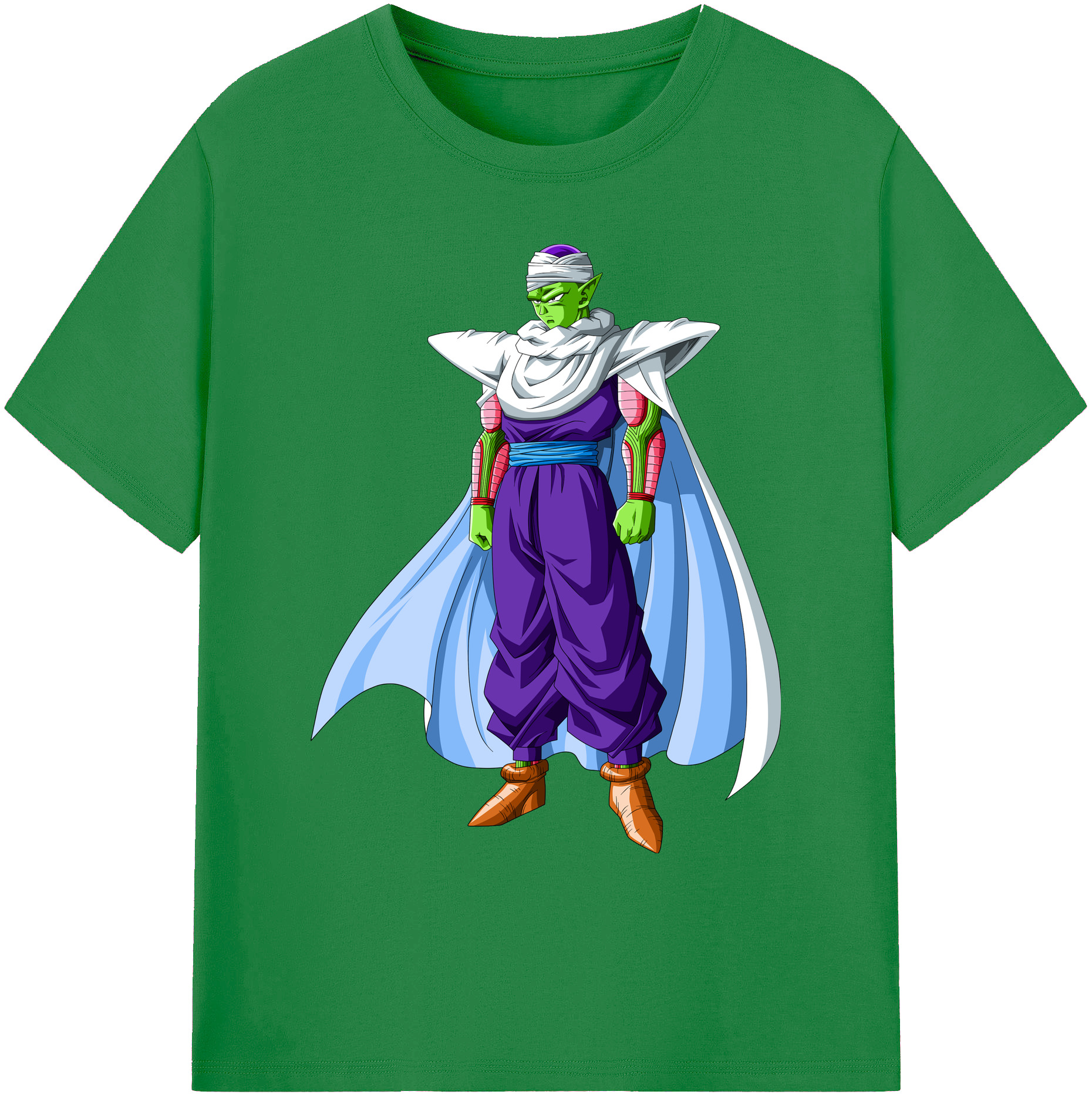 （画像用） ドラゴンボール ピッコロ DRAGON BALL Piccolo 綿100％ メンズ半袖Tシャツ｜肌触りやわらか＆通気性