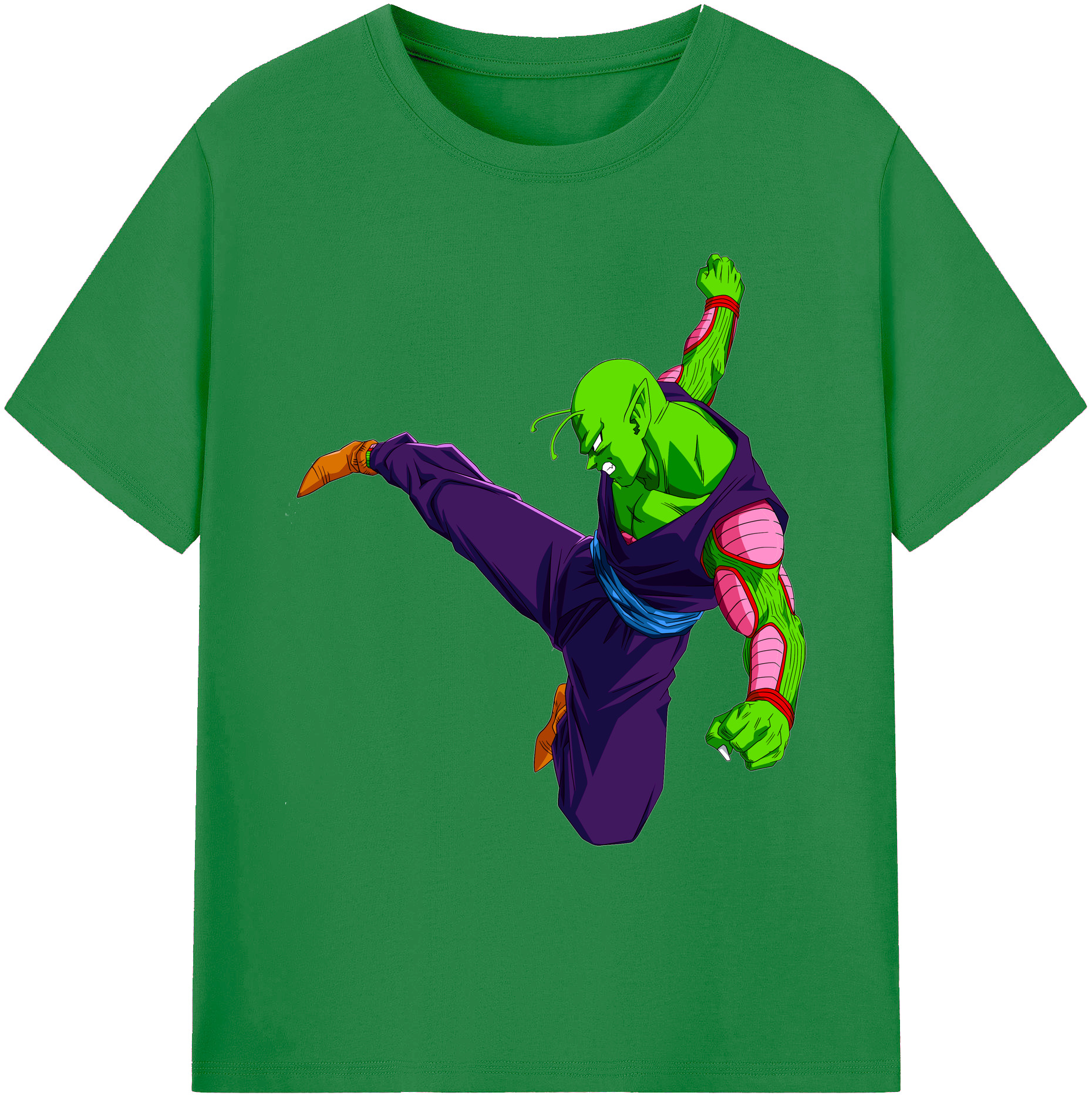 （画像用） ドラゴンボール ピッコロ DRAGON BALL Piccolo 綿100％ メンズ半袖Tシャツ｜肌触りやわらか＆通気性