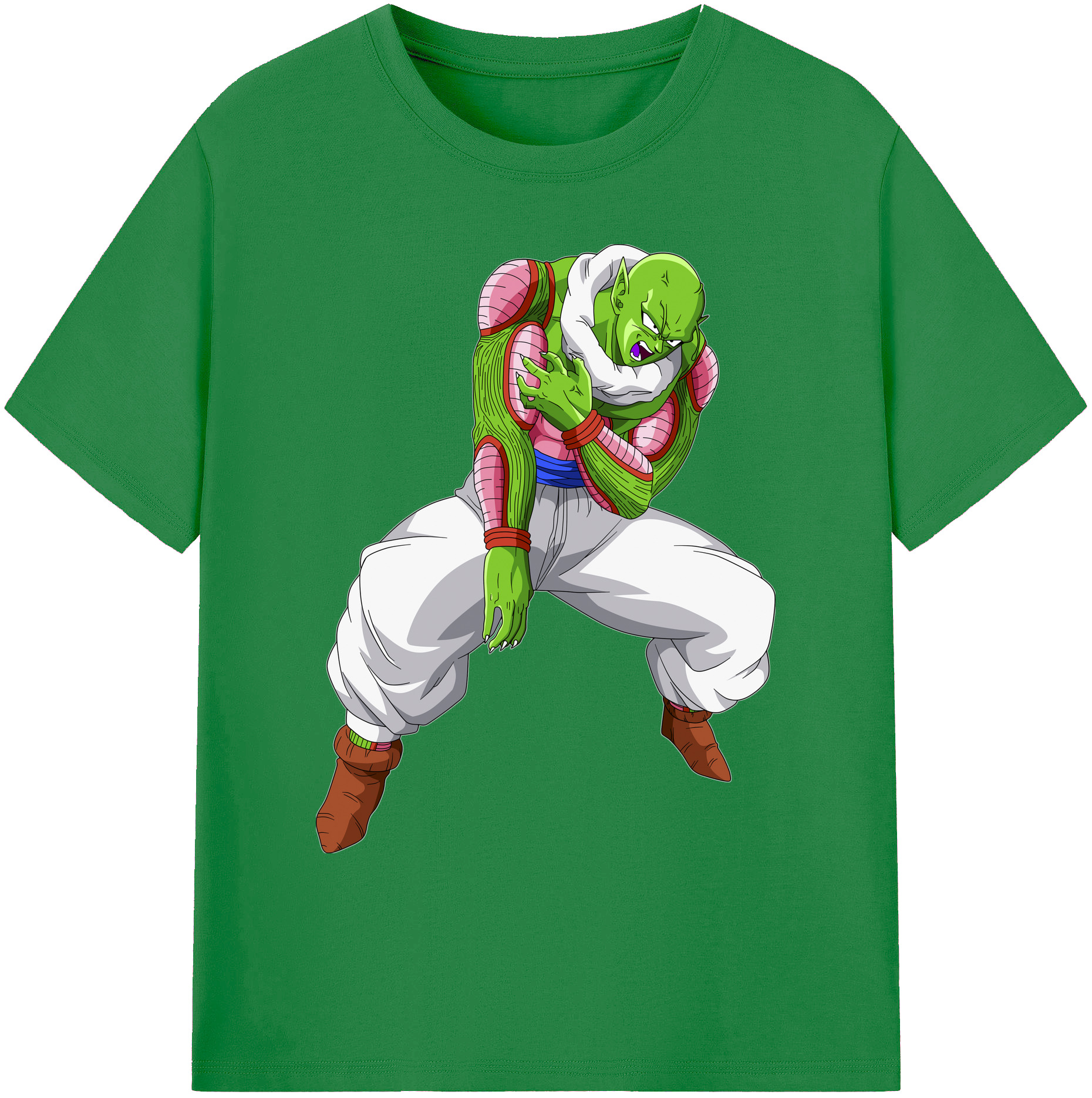 （画像用） ドラゴンボール ピッコロ DRAGON BALL Piccolo 綿100％ メンズ半袖Tシャツ｜肌触りやわらか＆通気性
