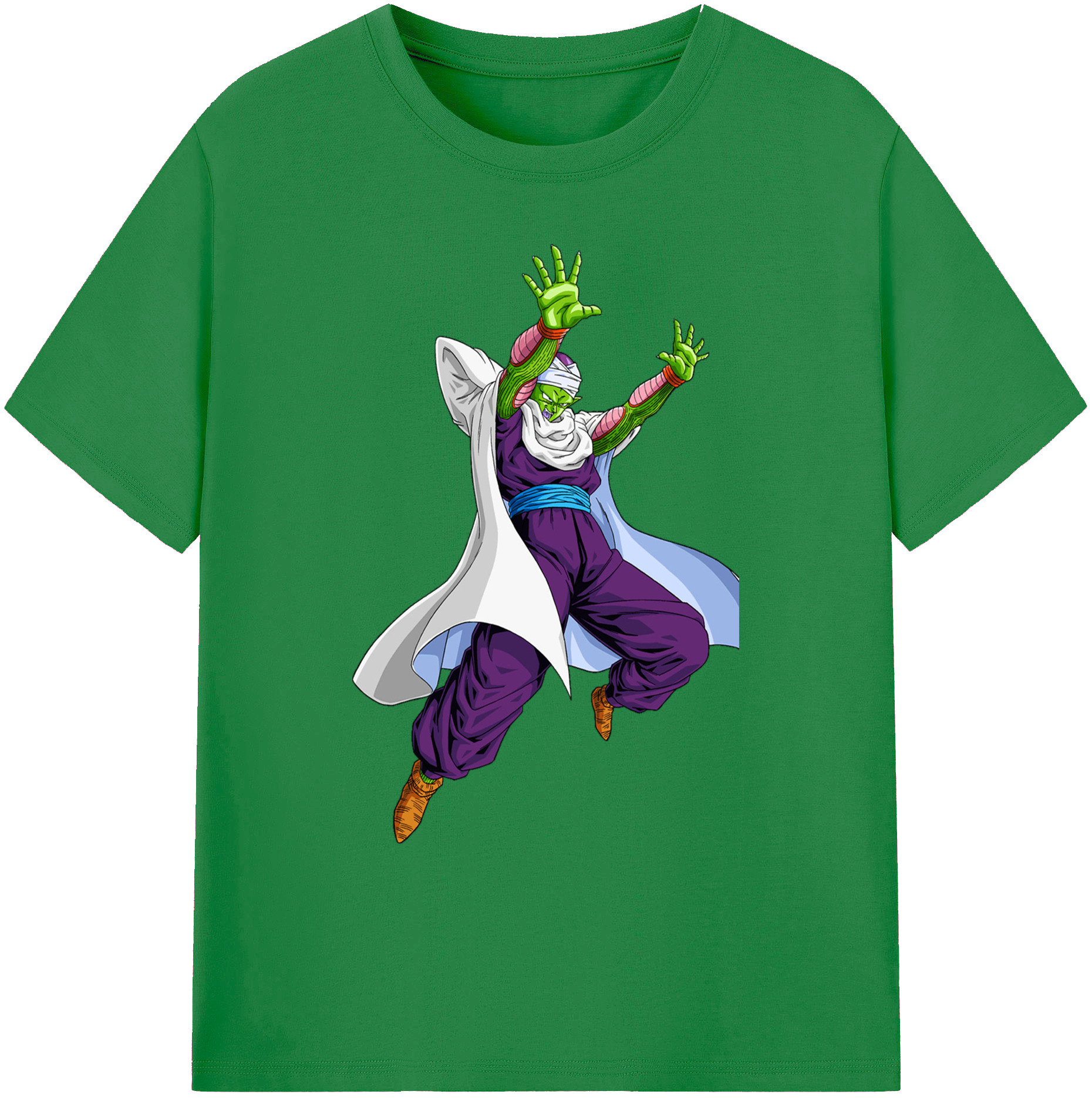 （画像用） ドラゴンボール ピッコロ DRAGON BALL Piccolo 綿100％ メンズ半袖Tシャツ｜肌触りやわらか＆通気性