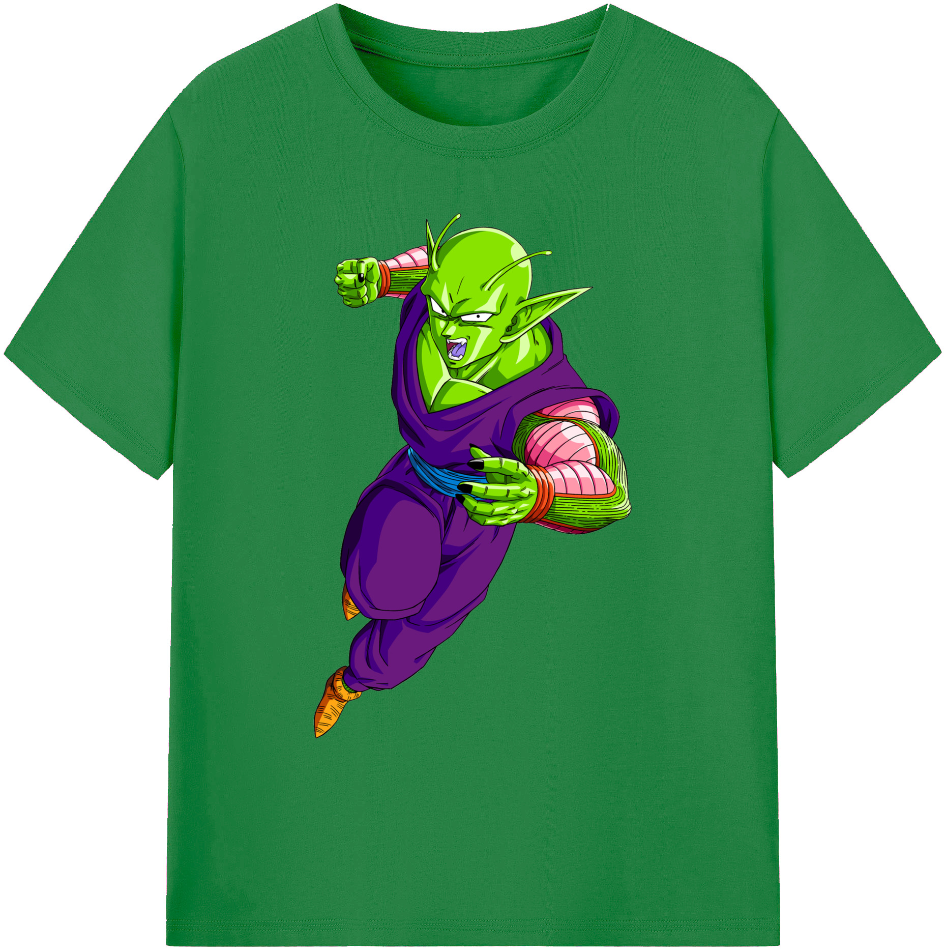 （画像用） ドラゴンボール ピッコロ DRAGON BALL Piccolo 綿100％ メンズ半袖Tシャツ｜肌触りやわらか＆通気性