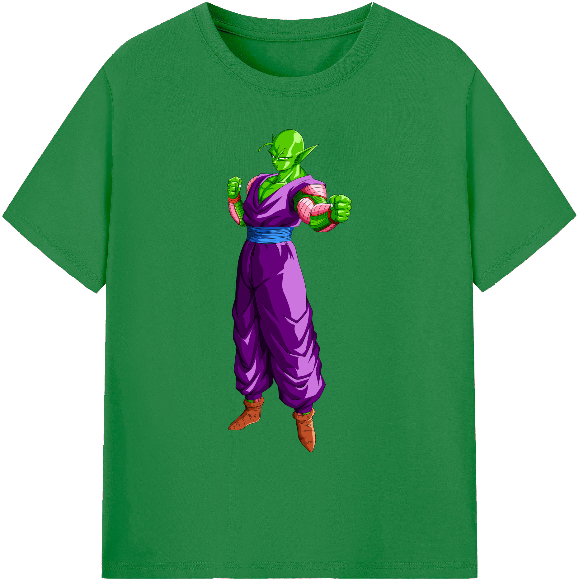 （画像用） ドラゴンボール ピッコロ DRAGON BALL Piccolo 綿100％ メンズ半袖Tシャツ｜肌触りやわらか＆通気性