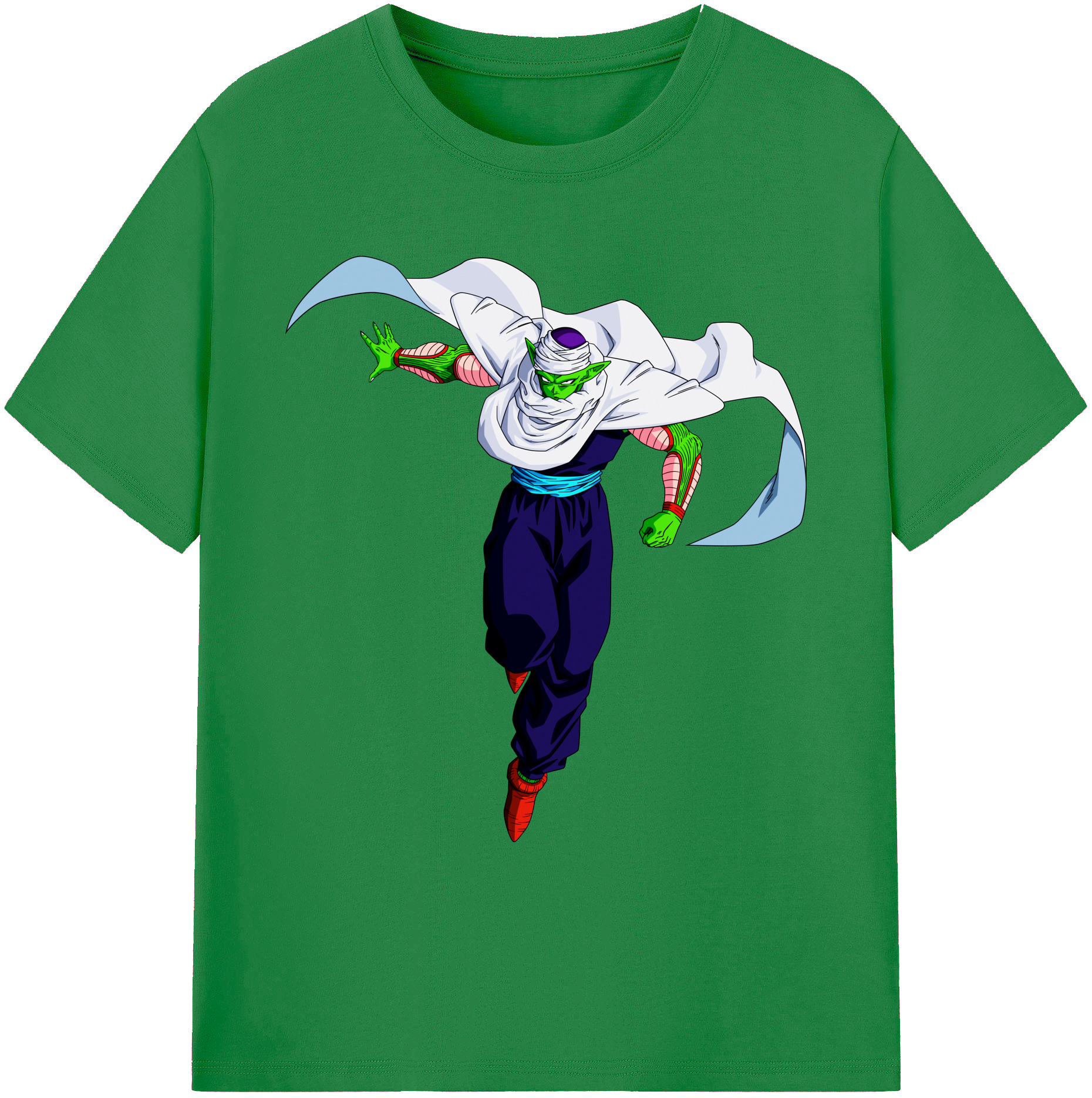 （画像用） ドラゴンボール ピッコロ DRAGON BALL Piccolo 綿100％ メンズ半袖Tシャツ｜肌触りやわらか＆通気性
