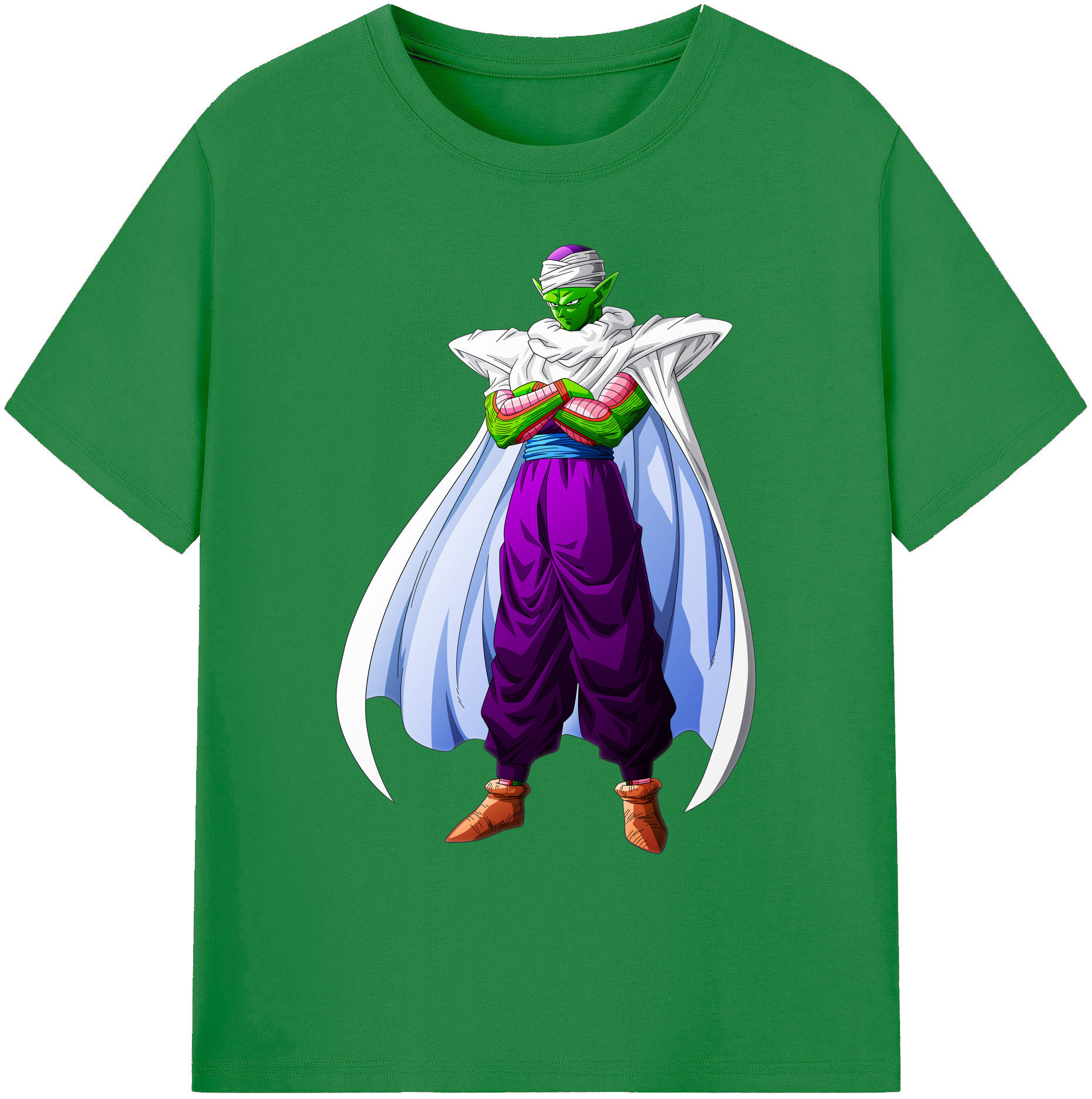 （画像用） ドラゴンボール ピッコロ DRAGON BALL Piccolo 綿100％ メンズ半袖Tシャツ｜肌触りやわらか＆通気性