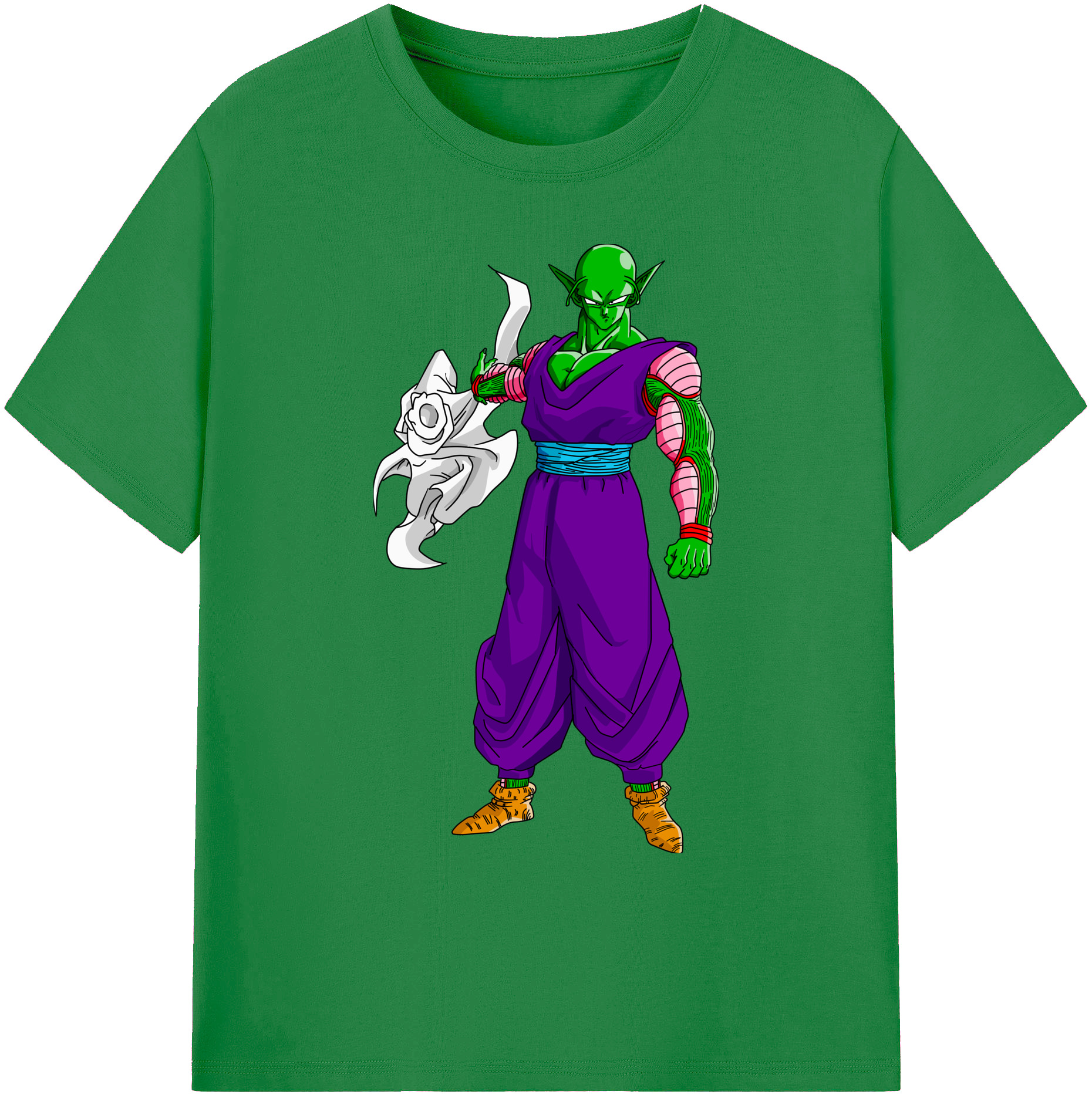 （画像用） ドラゴンボール ピッコロ DRAGON BALL Piccolo 綿100％ メンズ半袖Tシャツ｜肌触りやわらか＆通気性