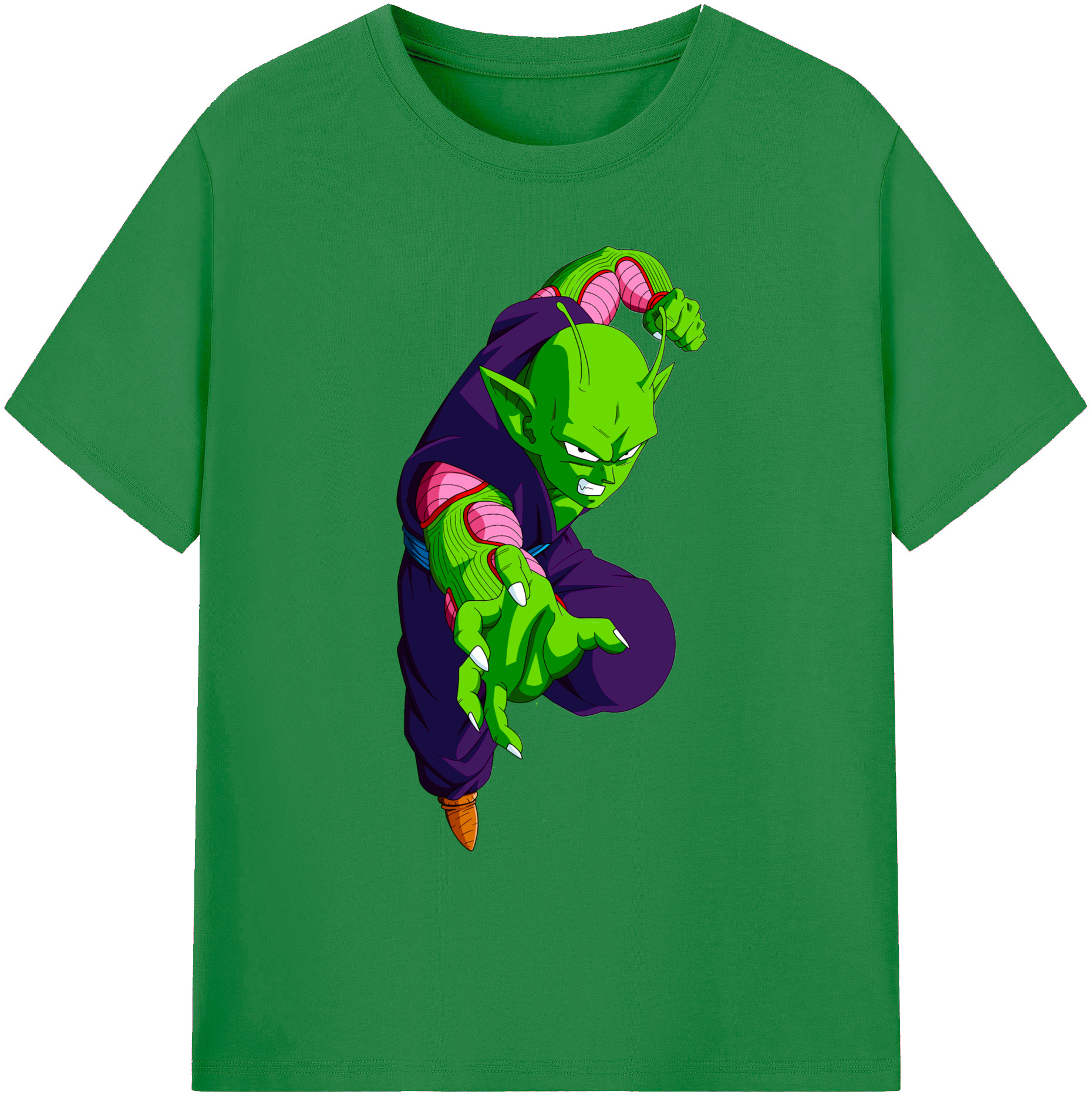 （画像用） ドラゴンボール ピッコロ DRAGON BALL Piccolo 綿100％ メンズ半袖Tシャツ｜肌触りやわらか＆通気性