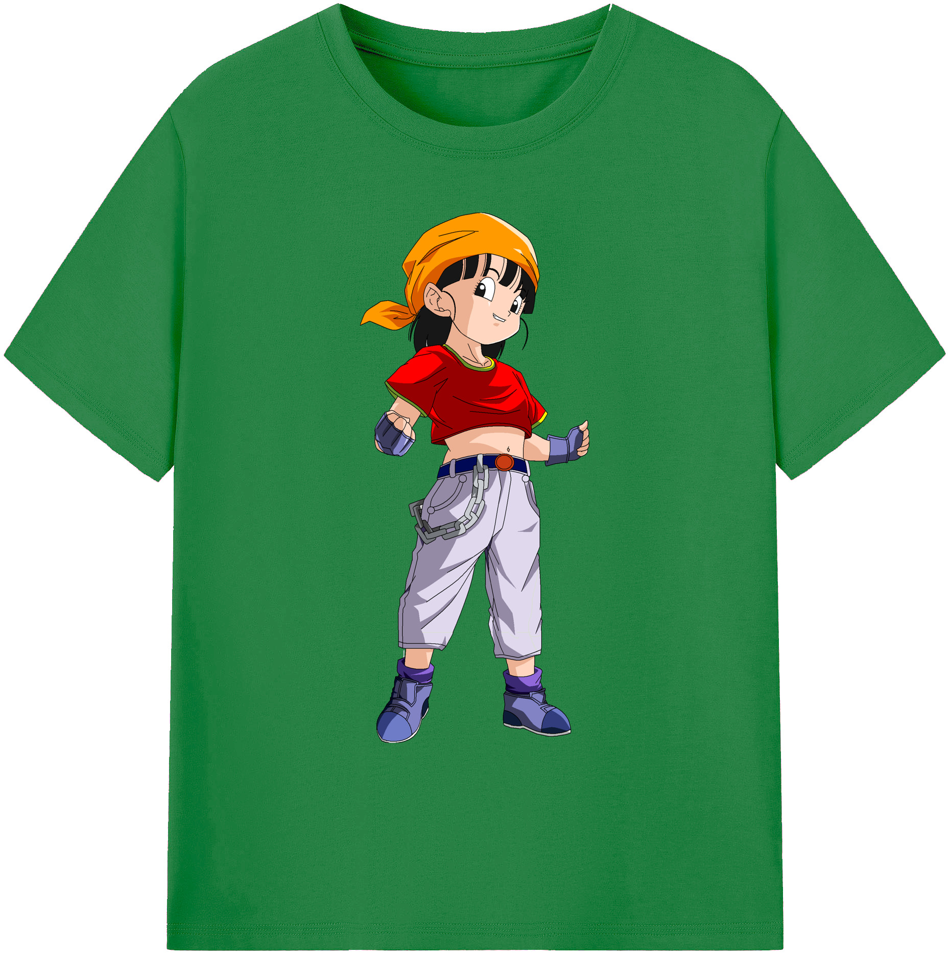 （画像用） ドラゴンボール パン DRAGON BALL Pan 綿100％ メンズ半袖Tシャツ｜肌触りやわらか＆通気性