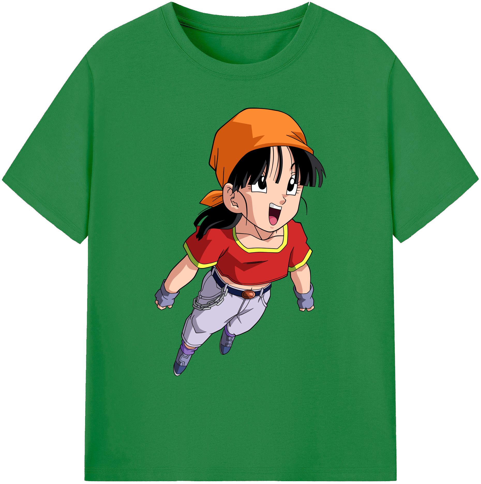 （画像用） ドラゴンボール パン DRAGON BALL Pan 綿100％ メンズ半袖Tシャツ｜肌触りやわらか＆通気性