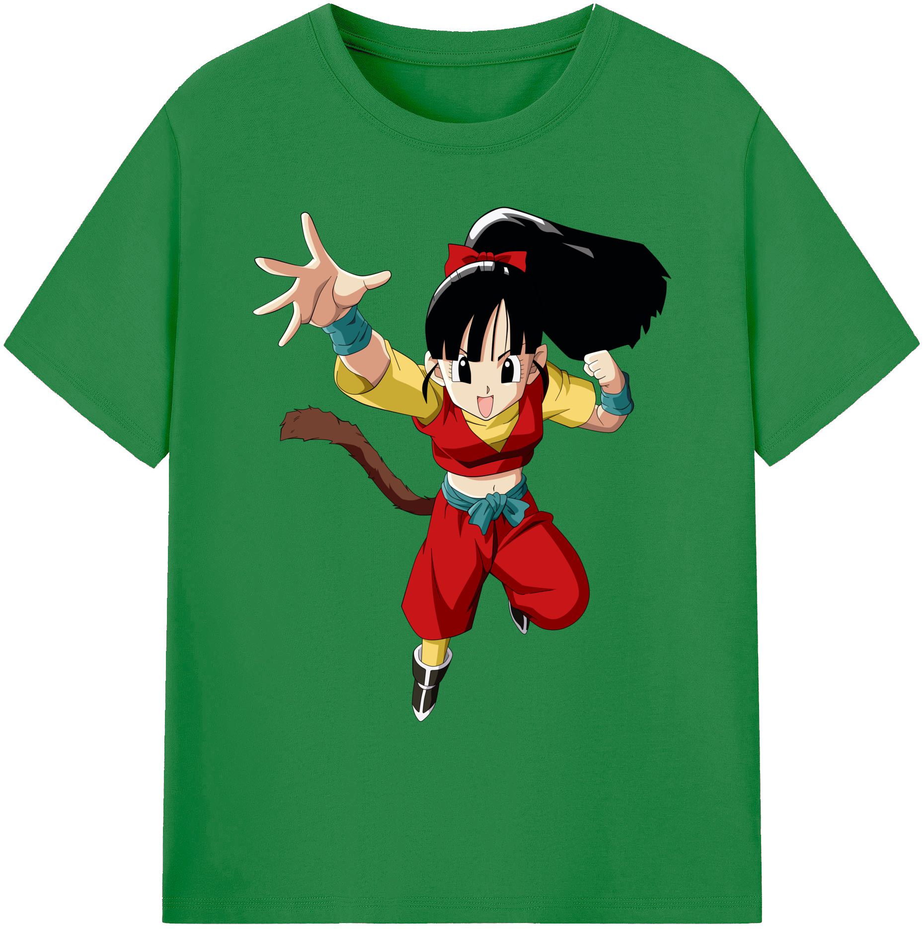 （画像用） ドラゴンボール パン DRAGON BALL Pan 綿100％ メンズ半袖Tシャツ｜肌触りやわらか＆通気性