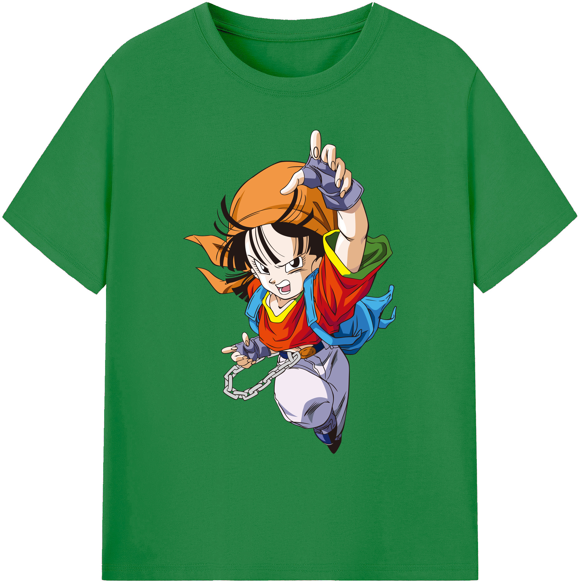 （画像用） ドラゴンボール パン DRAGON BALL Pan 綿100％ メンズ半袖Tシャツ｜肌触りやわらか＆通気性