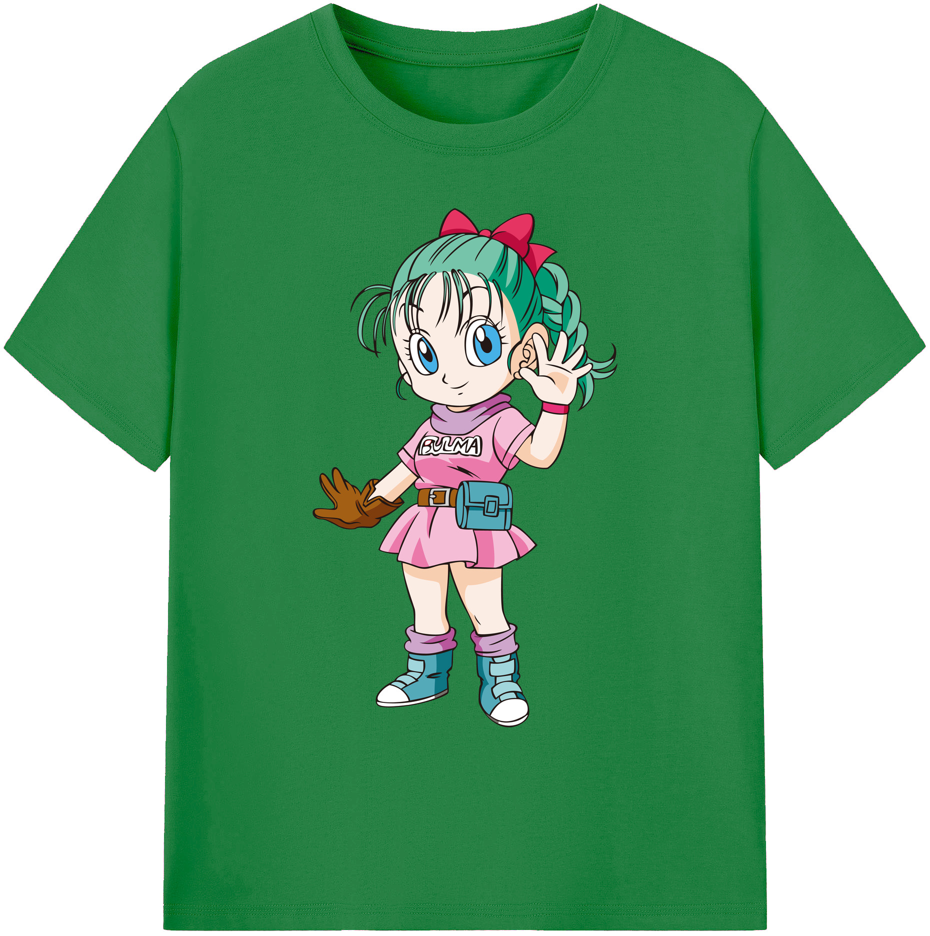 （画像用） ドラゴンボール ブルマ DRAGON BALL Bulma 綿100％ メンズ半袖Tシャツ｜肌触りやわらか＆通気性