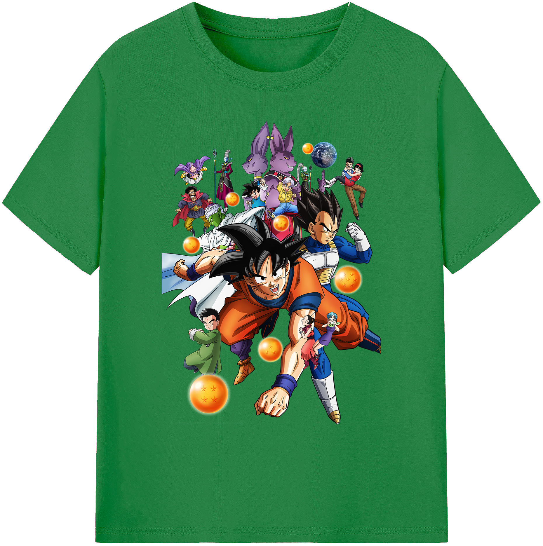 （画像用） ドラゴンボール DRAGON BALL 綿100％ メンズ半袖Tシャツ｜肌触りやわらか＆通気性