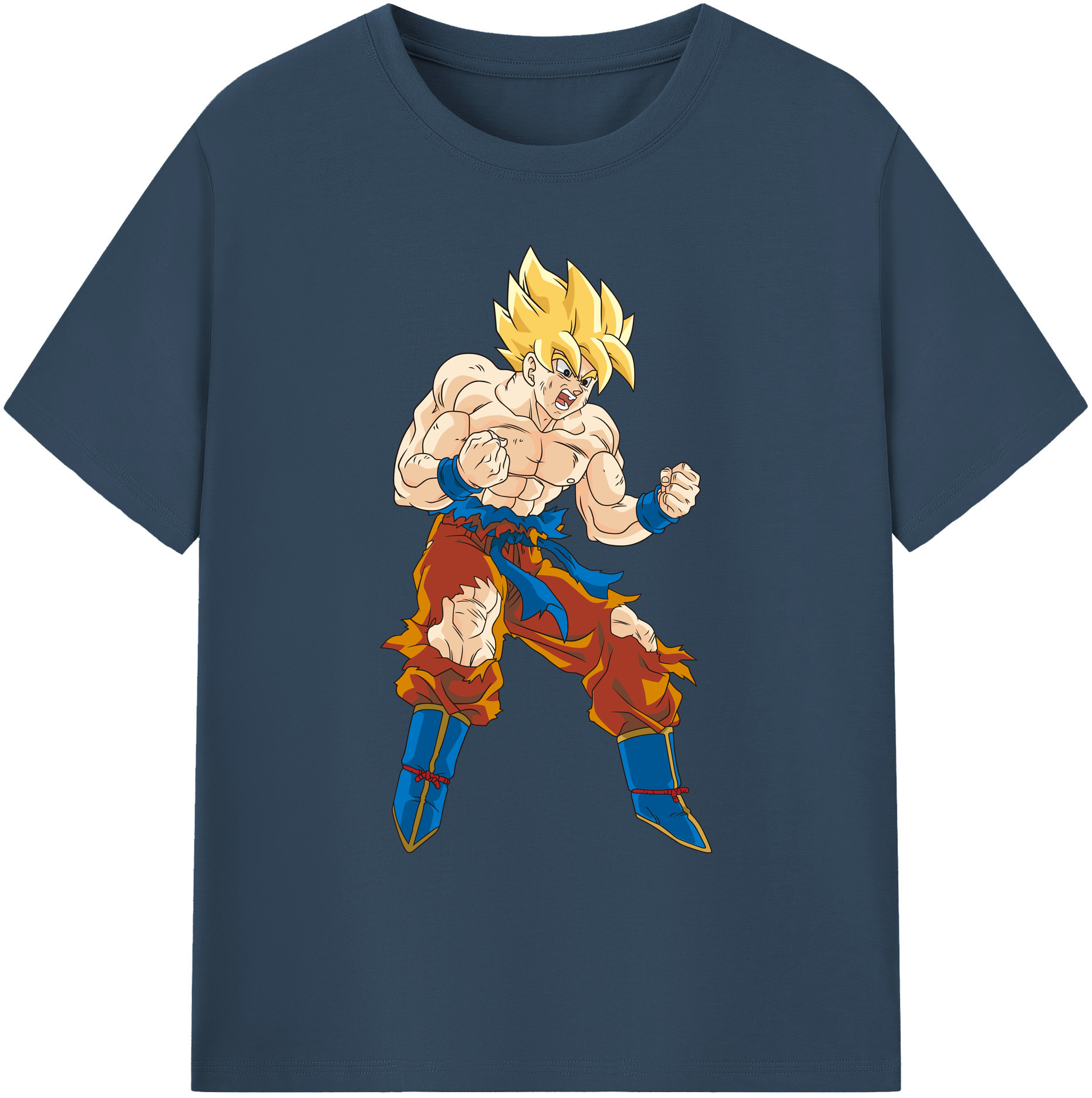 （画像用） ドラゴンボール 孫悟空（そん ごくう）Son Goku カカロット DRAGON BALL Kakarotto 綿100％ メンズ半袖Tシャツ｜肌触りやわらか＆通気性