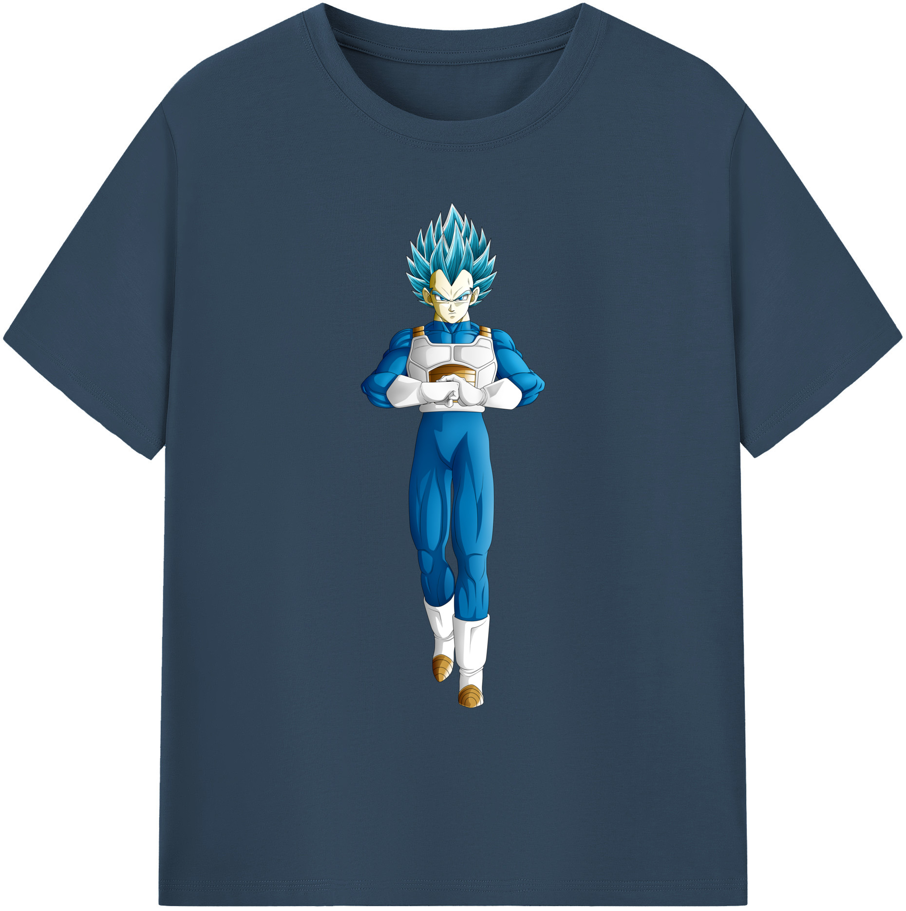 （画像用） ドラゴンボール ベジータ四世（Bejīta Yonsei）DRAGON BALL Vegeta IV 綿100％ メンズ半袖Tシャツ｜肌触りやわらか＆通気性